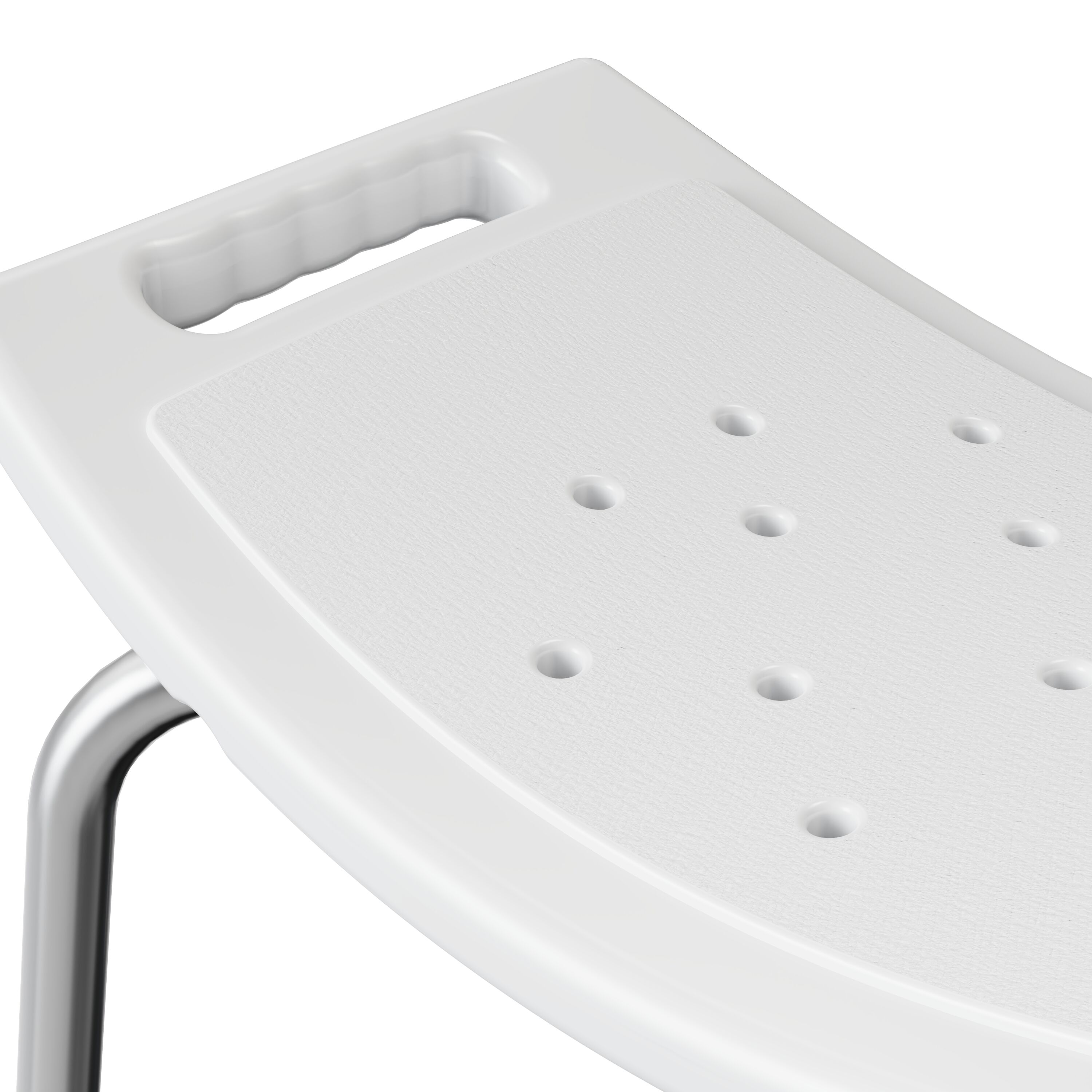 Project Source White Shower and Bath Stool in the Bathroom Safety Accessories department at Lowes