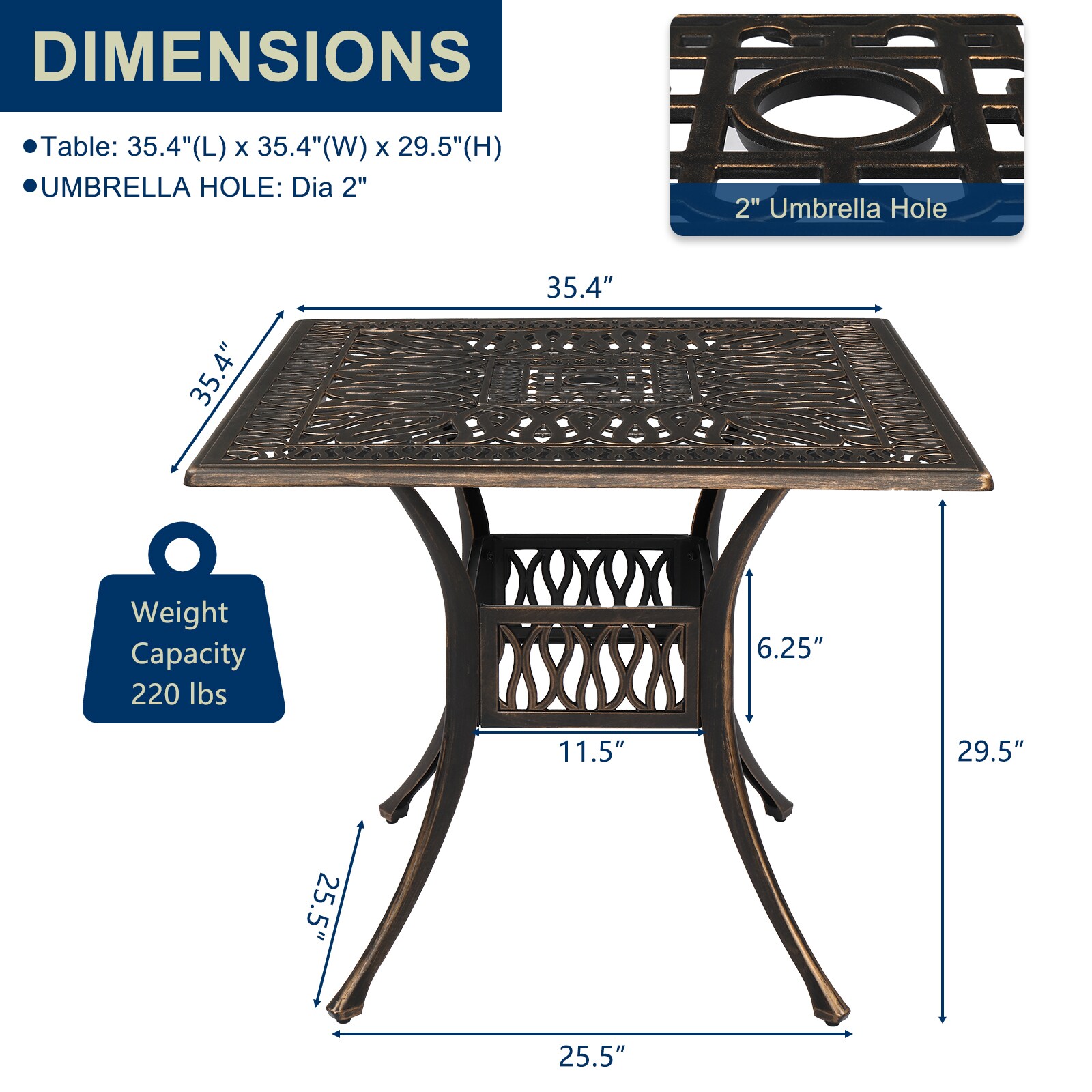 Winado 476570342640 Patio-Tables - View #9