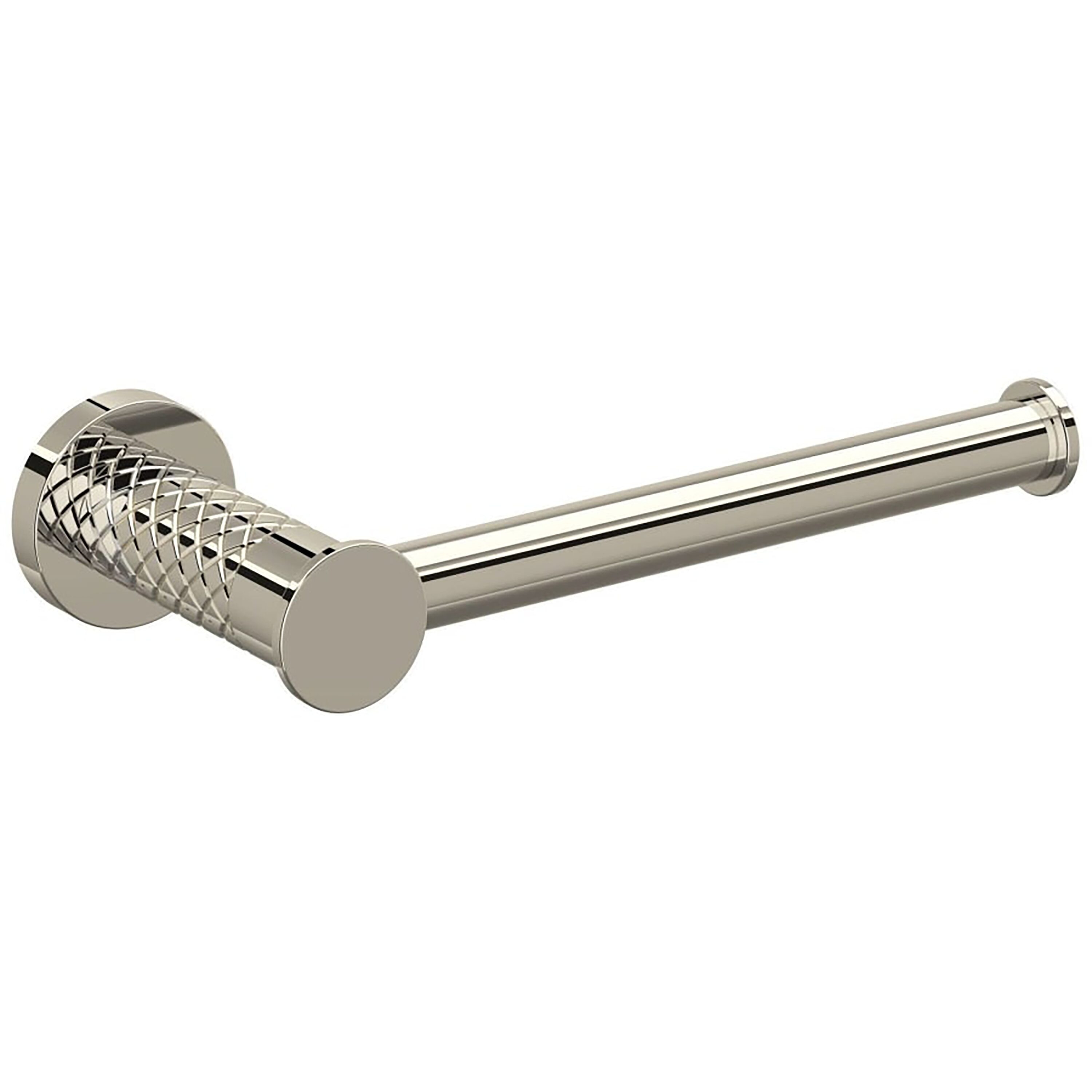 Rohl TE25WTPPN Polished Nickel Wall mount Euro Toilet Paper Holder 1 -Rolls with Storage