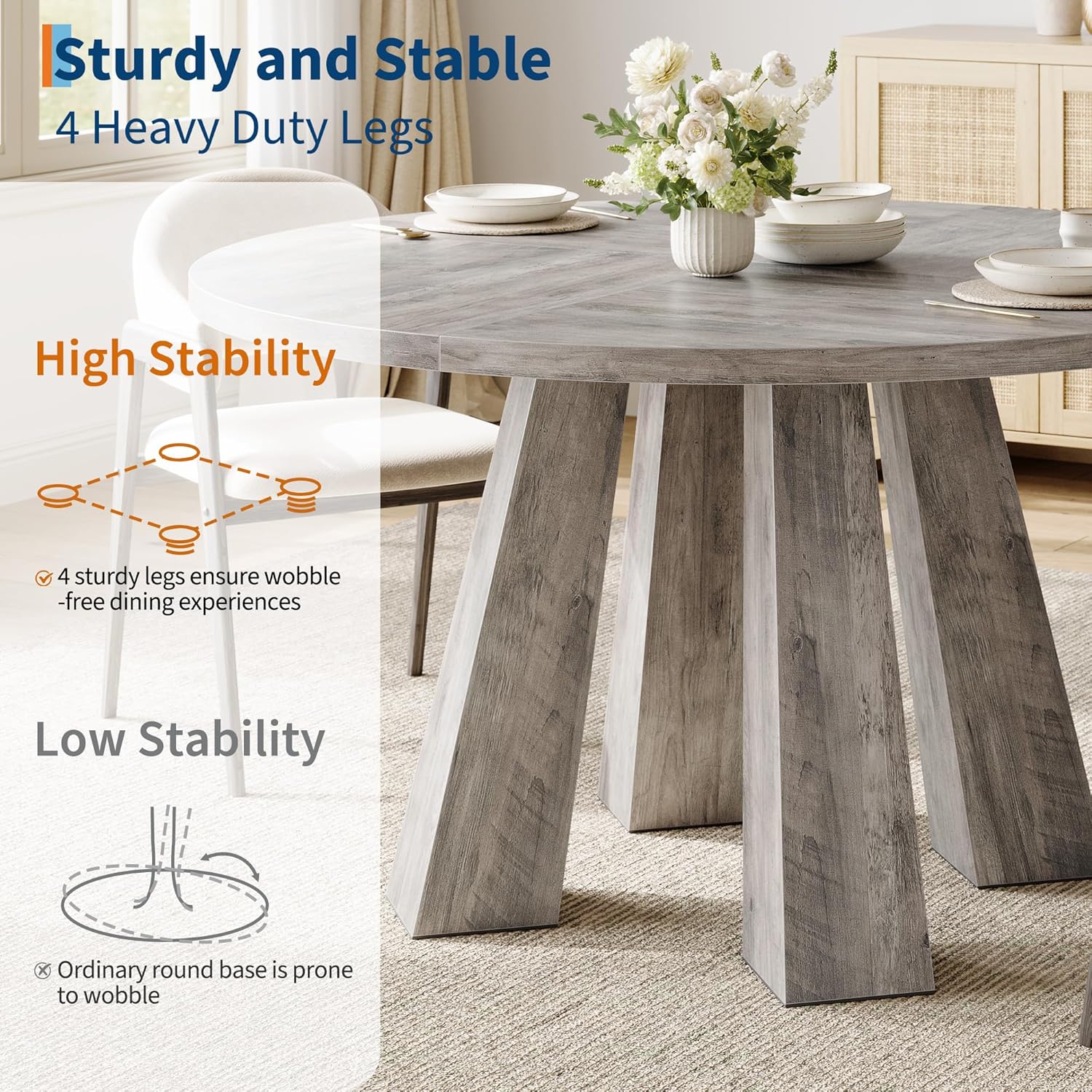 IdealHouse WEHHZ-H6153TXW4Y4R Dining-Tables - View #3