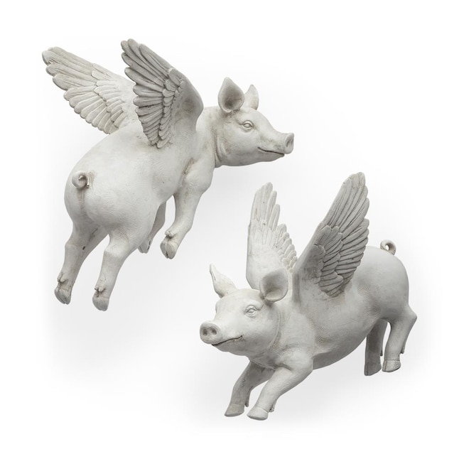 Resin Flying Pigs Country Wall Accent, Small Pig Table Lamp Shades The Range