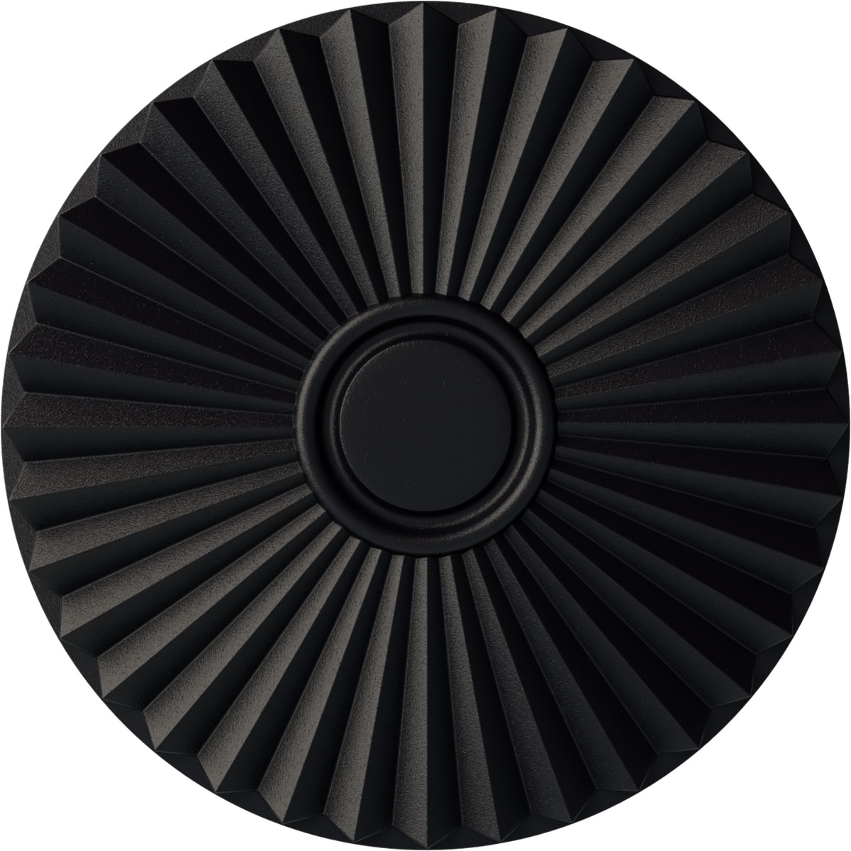 Ekena Millwork CM20SHSGS Shakuras 19.75-in W x 19.75-in L Steel Gray Polyurethane Ceiling Medallion