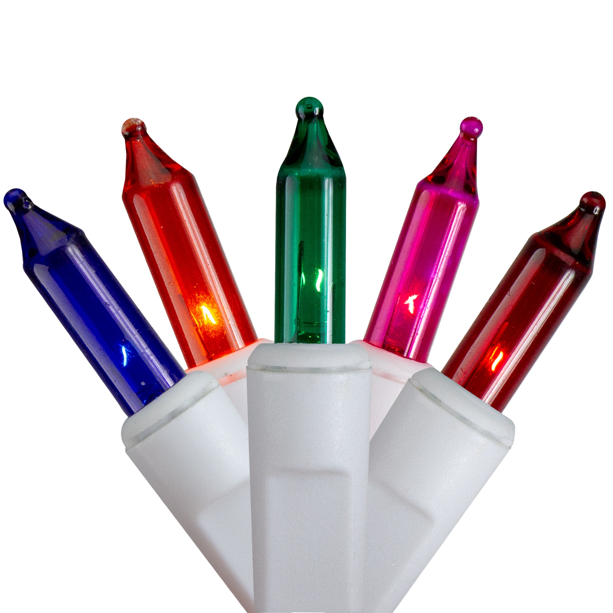 Northlight 34294807 300 -Count Constant Multicolor Mini Incandescent Plug-In Christmas Icicle Lights