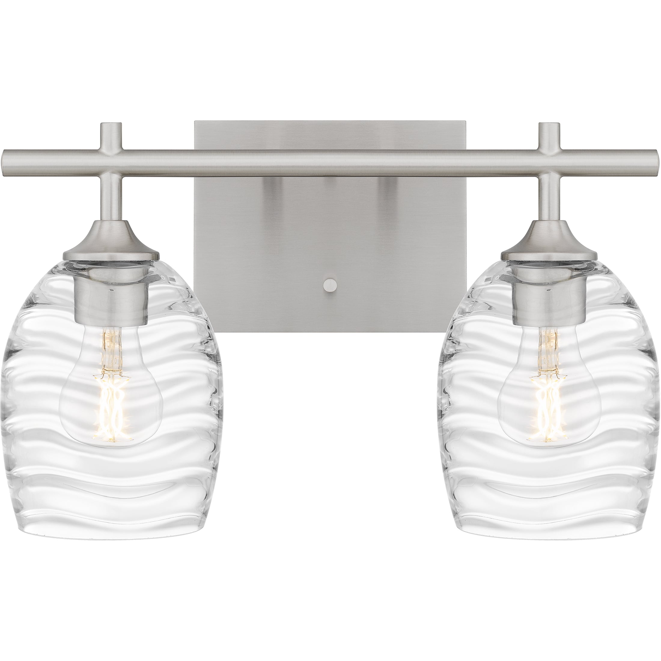 Quoizel LCY8615BN Lucy 15-in 2 -Light Brushed Nickel Transitional Vanity light