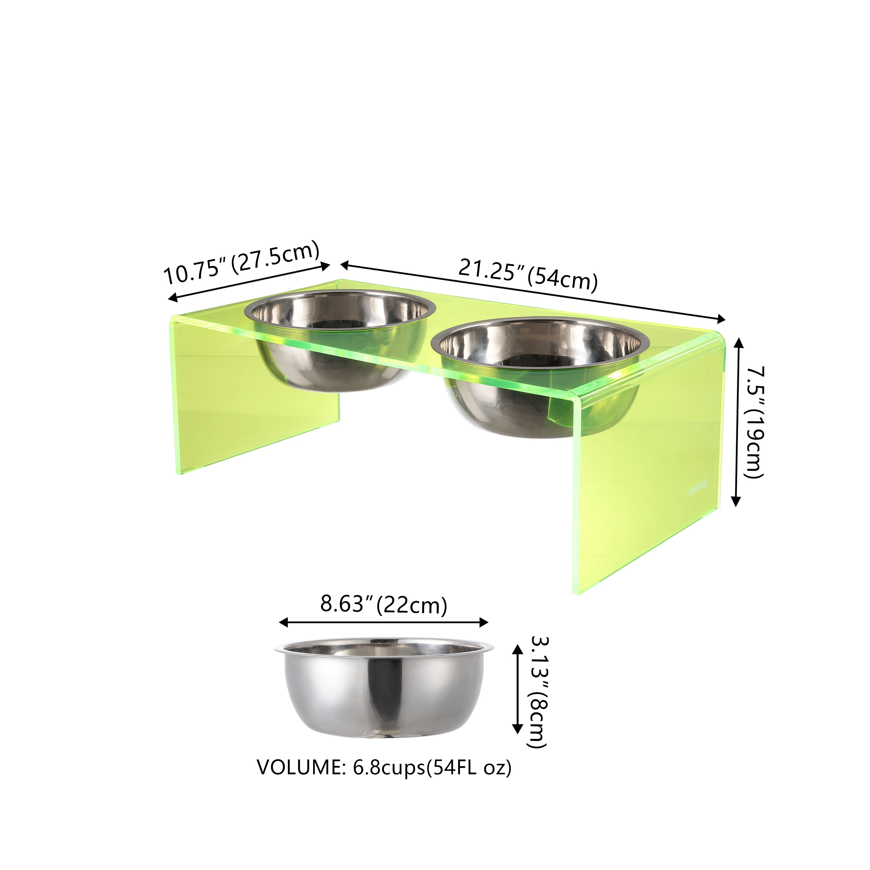 The Licker Store DBL2001G Pet-Bowls - Thumbnail View #4