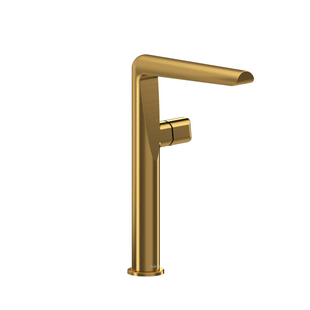 Riobel PBL01BG Parabola Single Handle Tall Lavatory Faucet - Brushed Gold