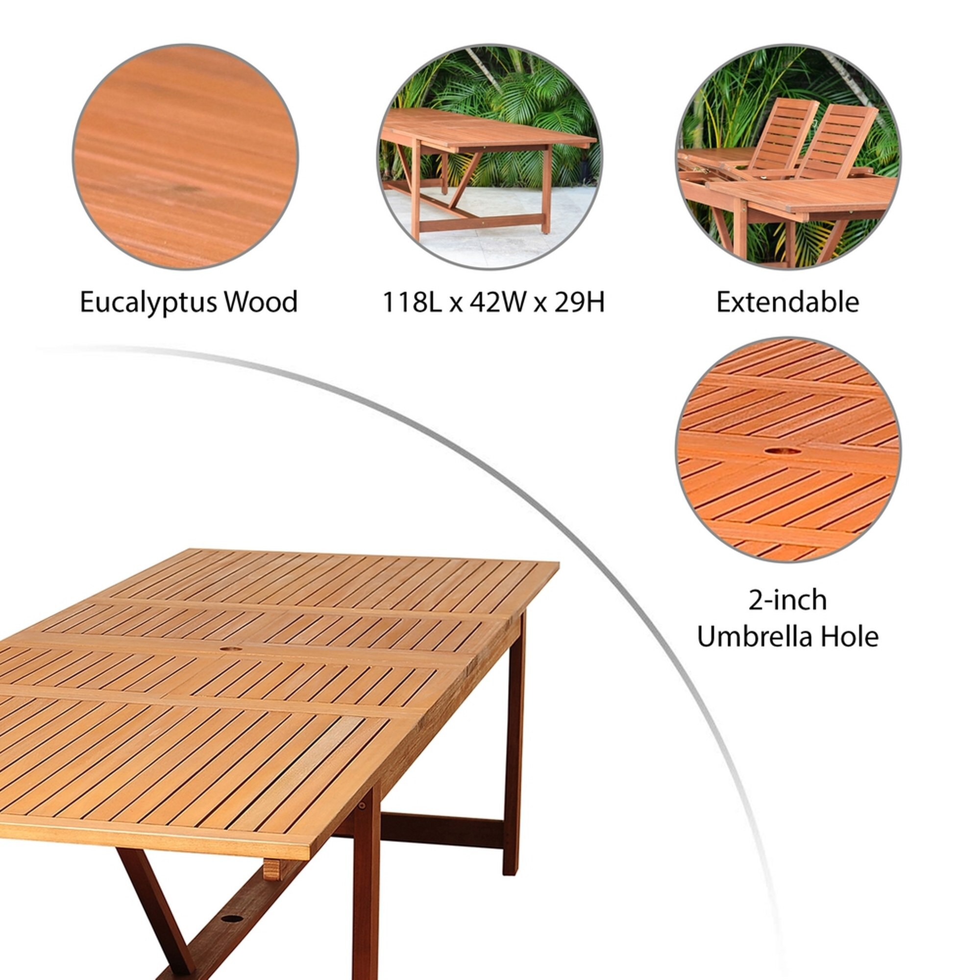 International Home IH-ENLEYPAR-1 Patio-Tables - View #4