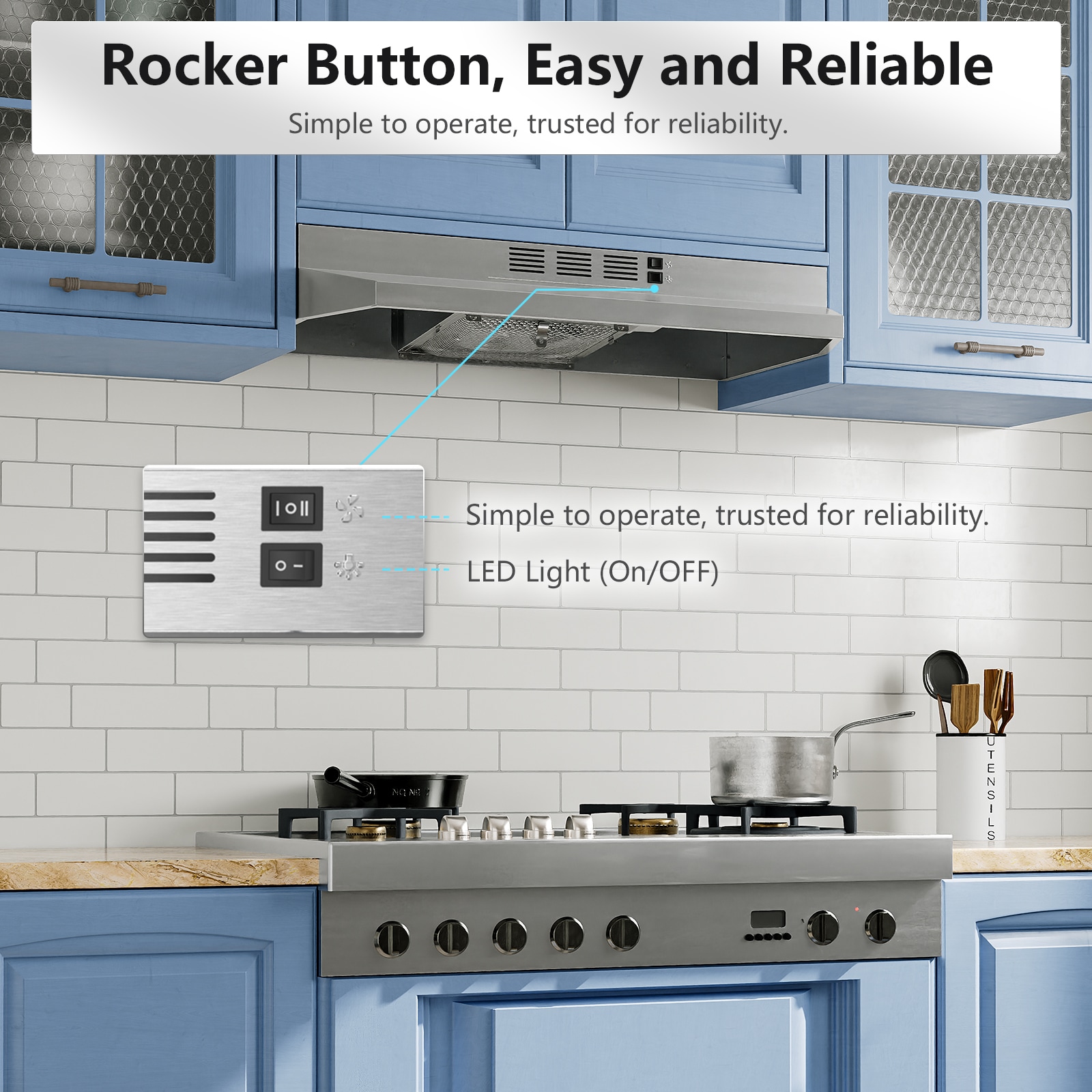 VIKIO C0130H Undercabinet-Range-Hoods - View #7