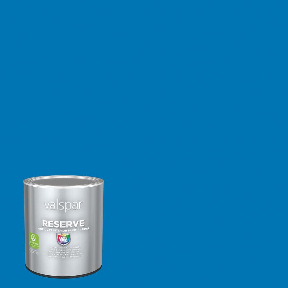 Valspar 4008-10C-2916561 Reserve Flat Cosmic Blue 4008-10C Latex Interior Paint Paint + Primer ( 1-quart )