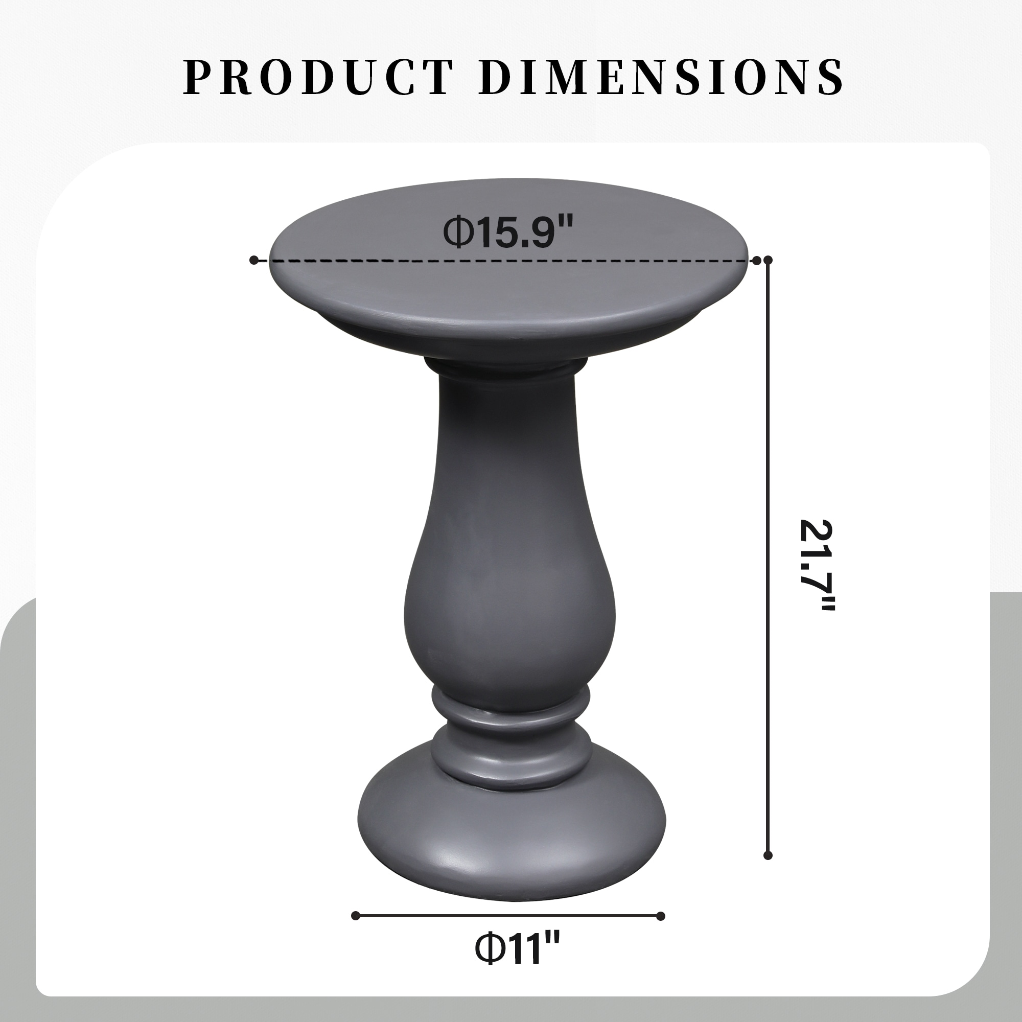 Patio Watcher TA-24H-DK Patio-Tables - View #4
