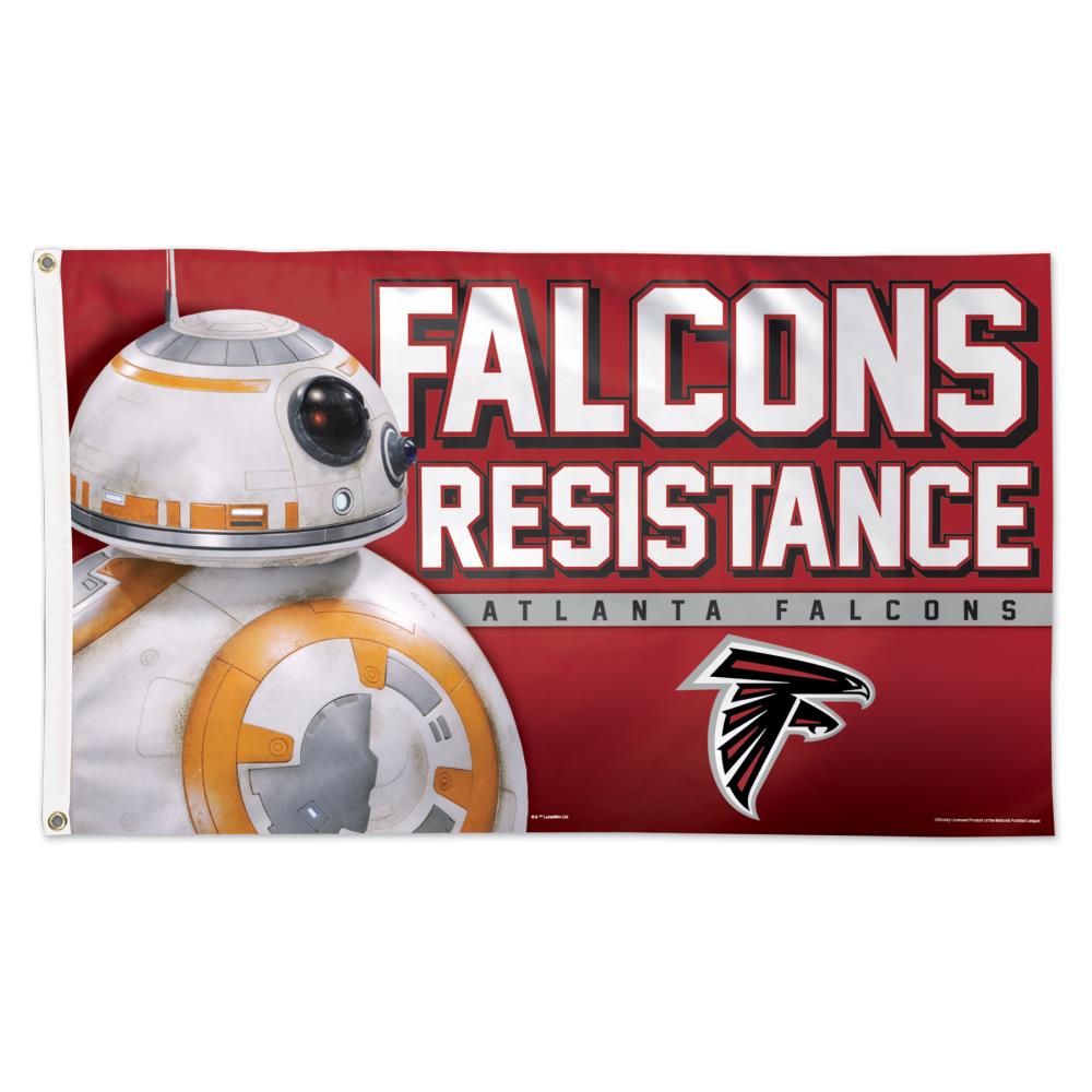 WinCraft Sports 5-ft W x 3-ft H Atlanta Falcons Flag in the Decorative ...