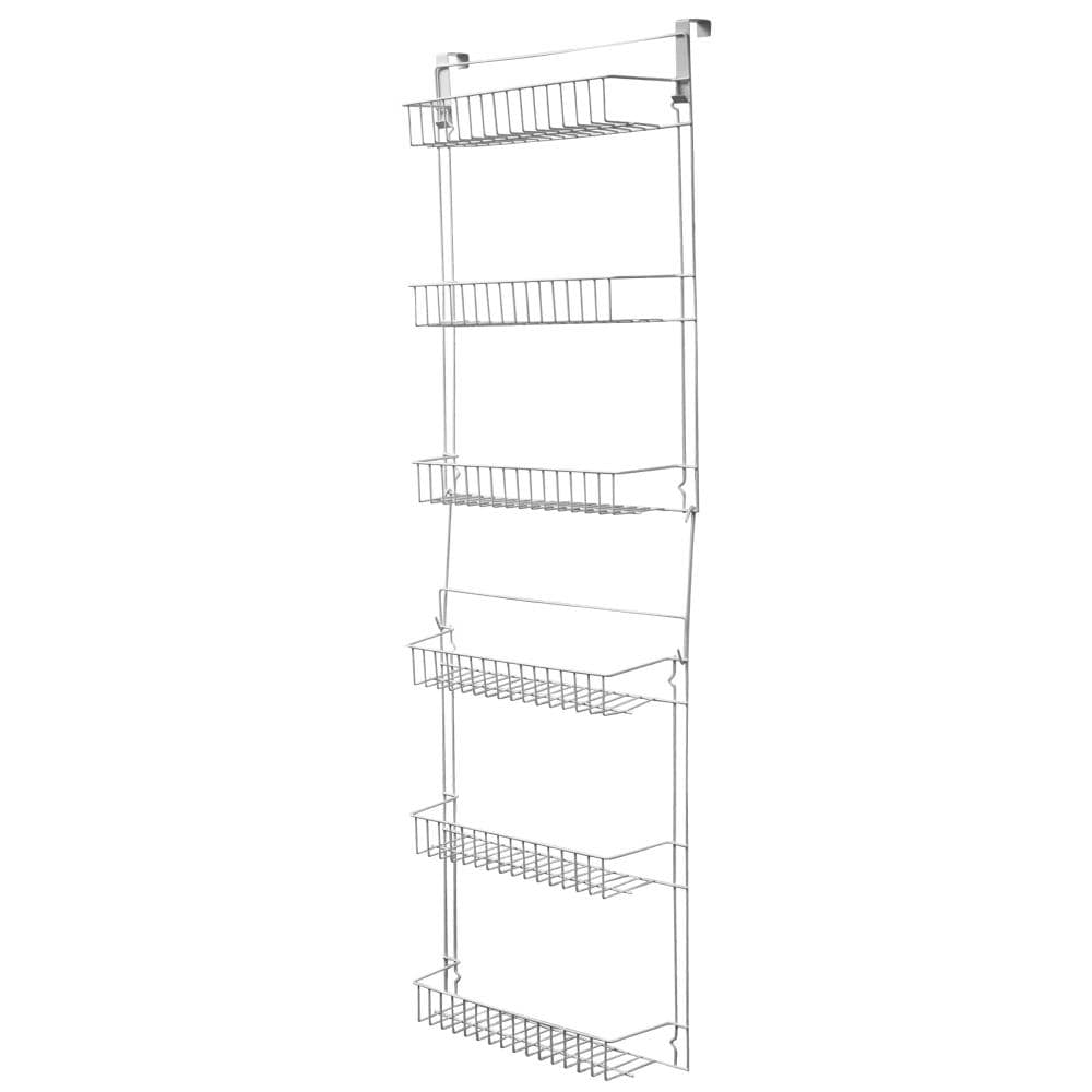 Hastings Home White L D Shelf Kit 6, 6 Inch Deep Wire Shelving