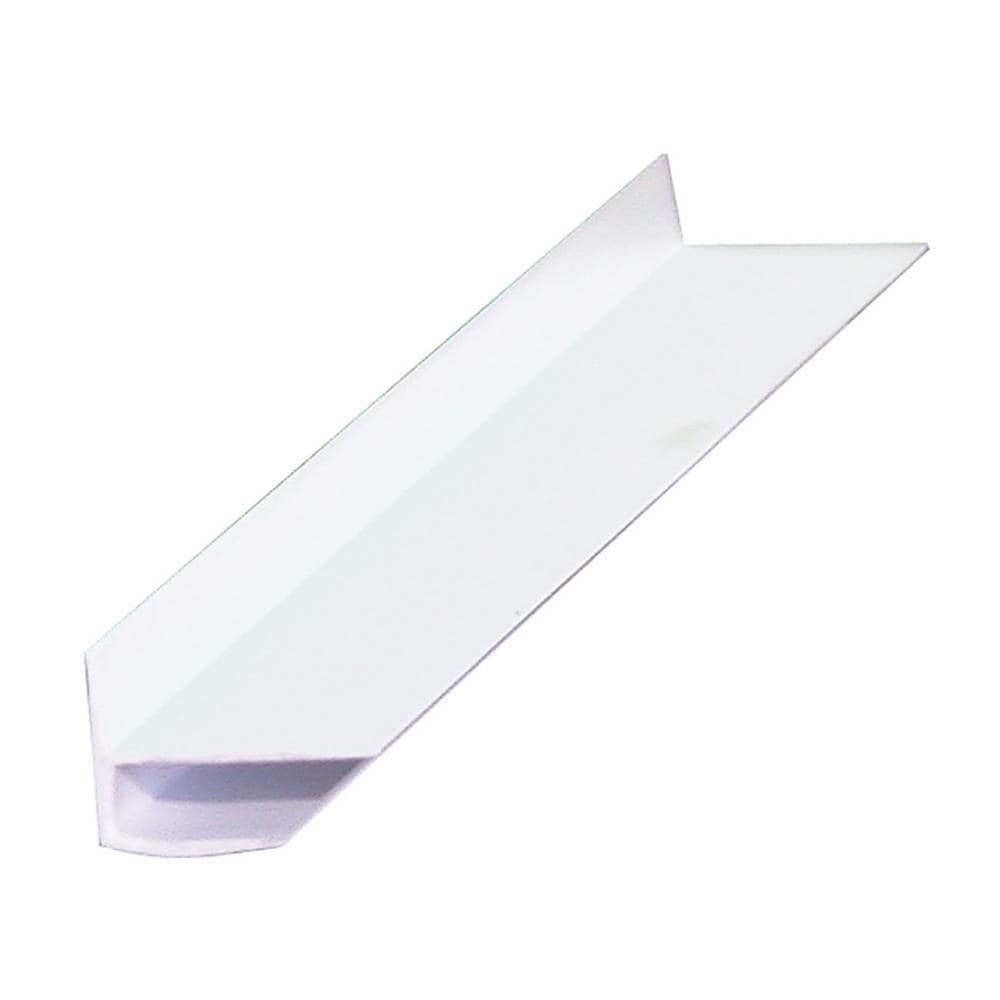  T OSC 8 ETFRP 0.5-in x 8-ft White Unfinished Plastic TBOSCFRP Outside Corner Wall Panel Moulding