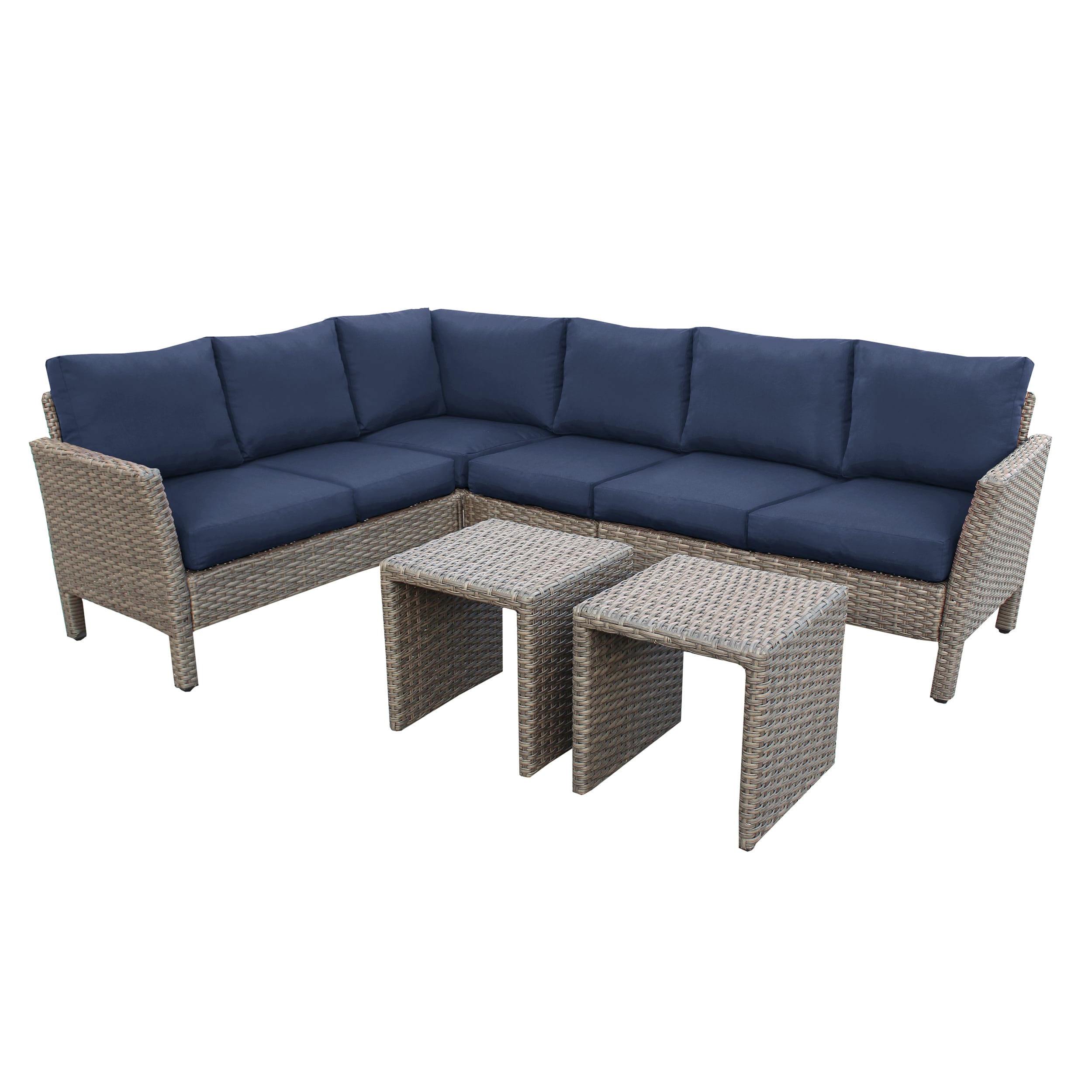 Outdoor sectional on sale with sunbrella cushions