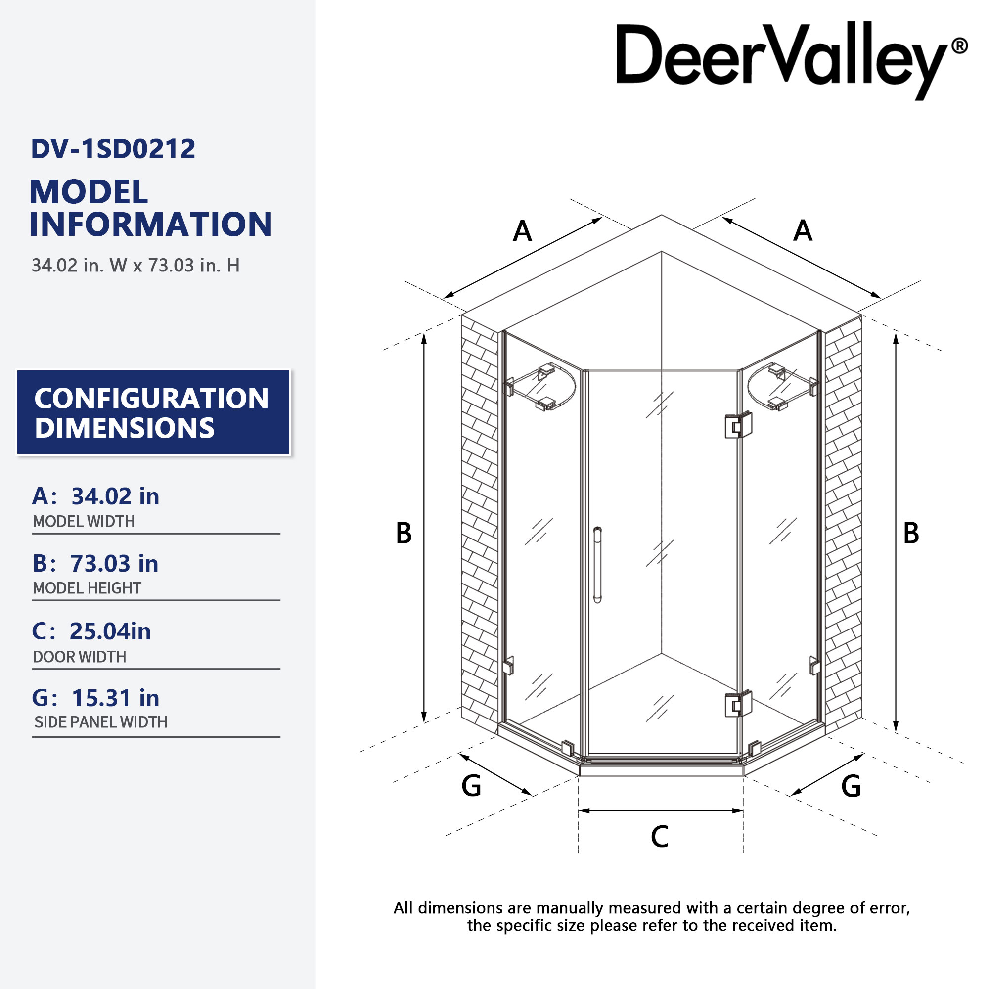 DeerValley DV-1SD0212 Alcove-Shower-Kit - View #11