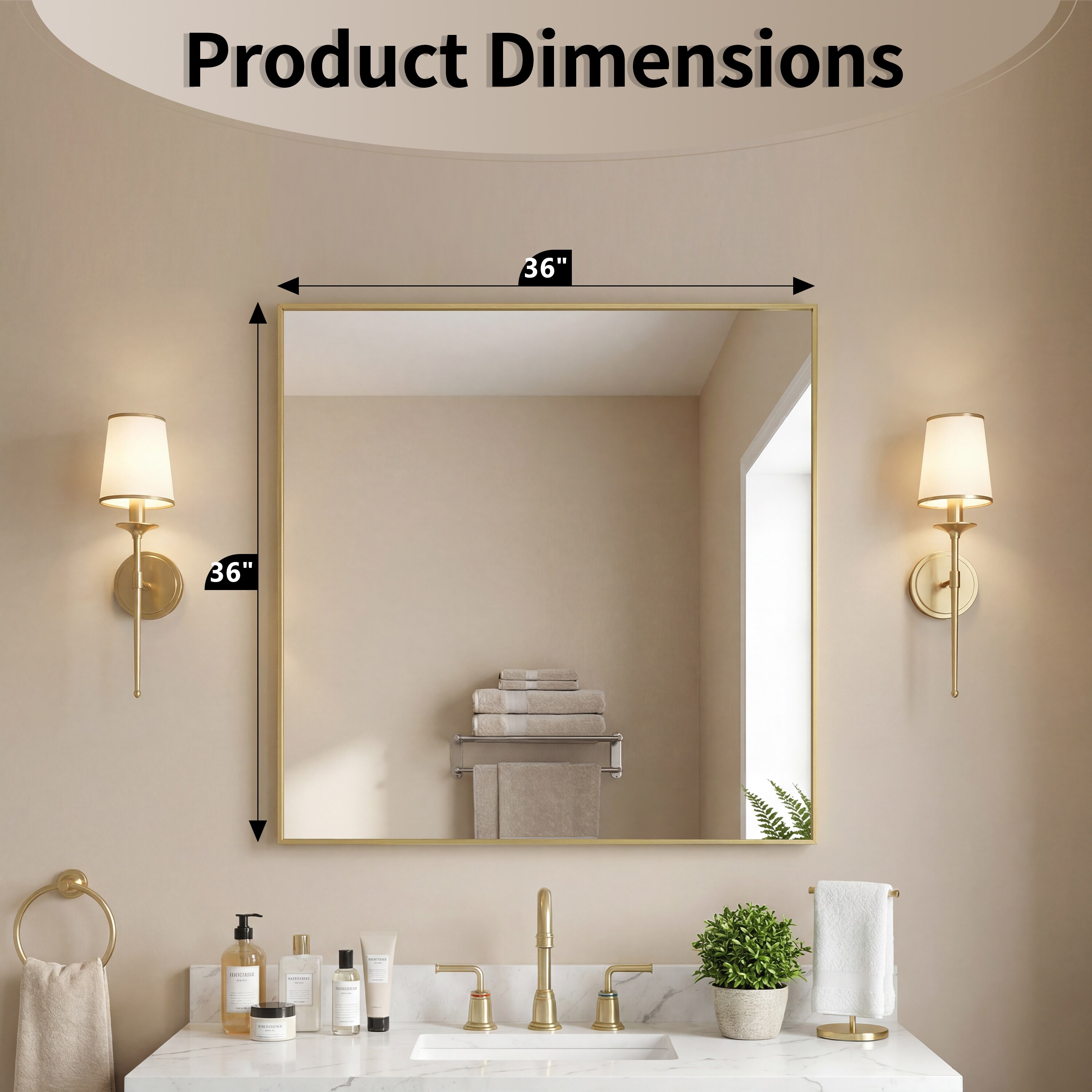CASAINC CA-L9090BG-P Decor-Mirrors - View #7