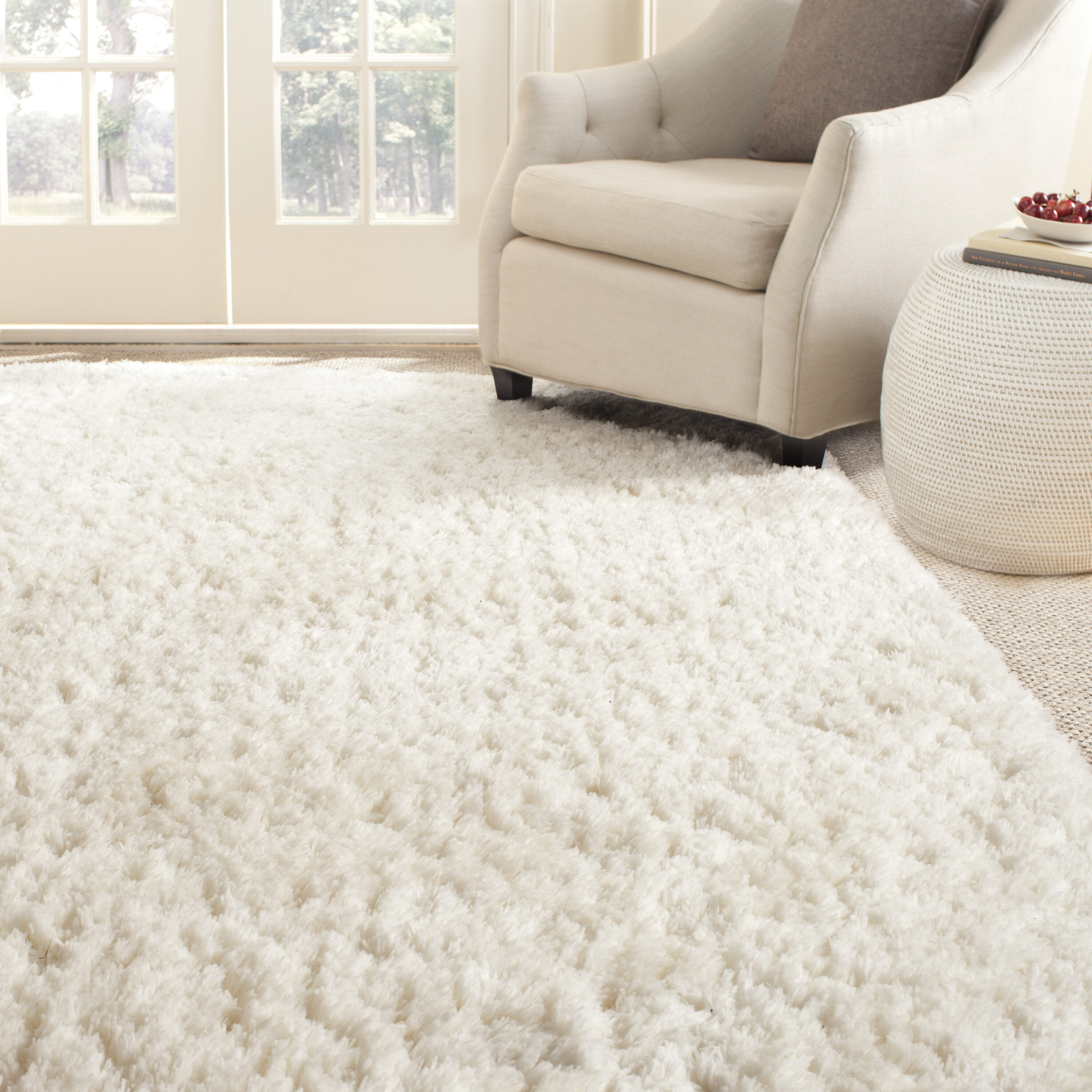 Sg270A Arctic Shag Ivory 9 X 12 Rectangular Area Rug