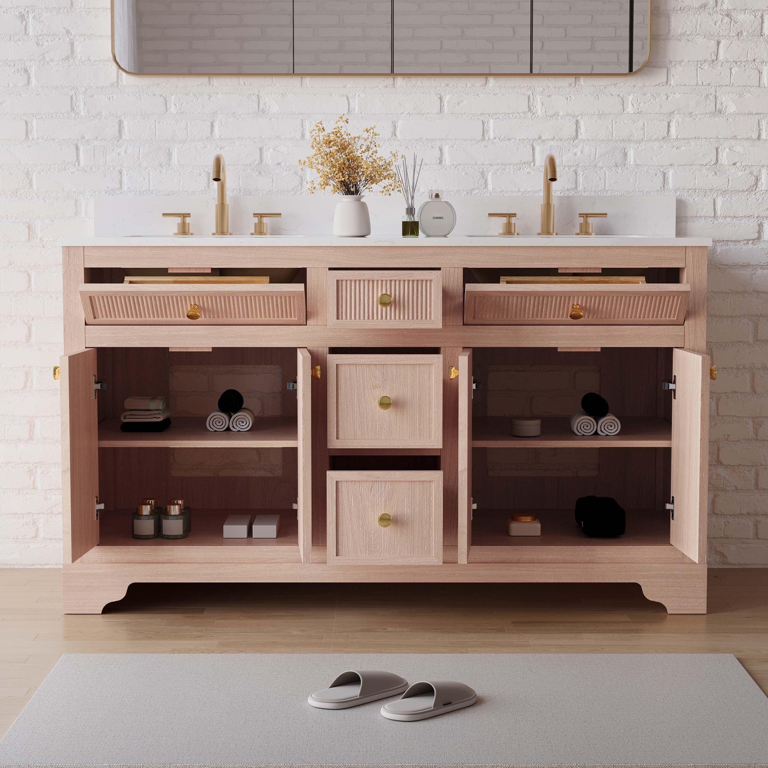 WELLFOR EX-VEBV48GR Bath-Vanity-Combo - View #2