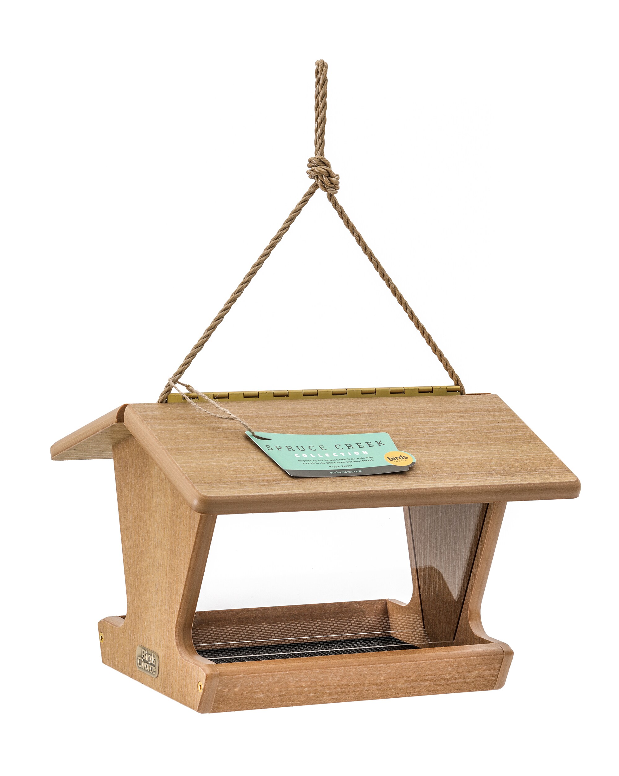 Large Rustic Wood Platform Bird Feeder Has 2 Levels Use as a Hanging Bird  Feeder or Get Optional Pole and Kit for Pole Mounting 