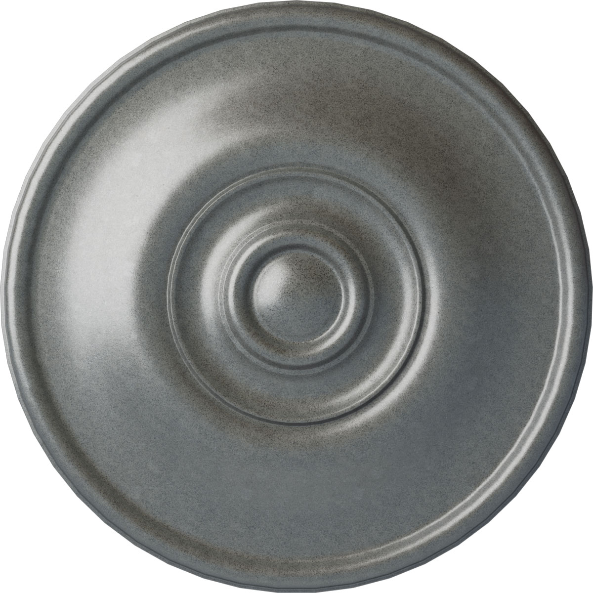 Ekena Millwork CM12JEPLS Jefferson 11.75-in W x 11.75-in L Painted Platinum Polyurethane Whole Ceiling Medallion