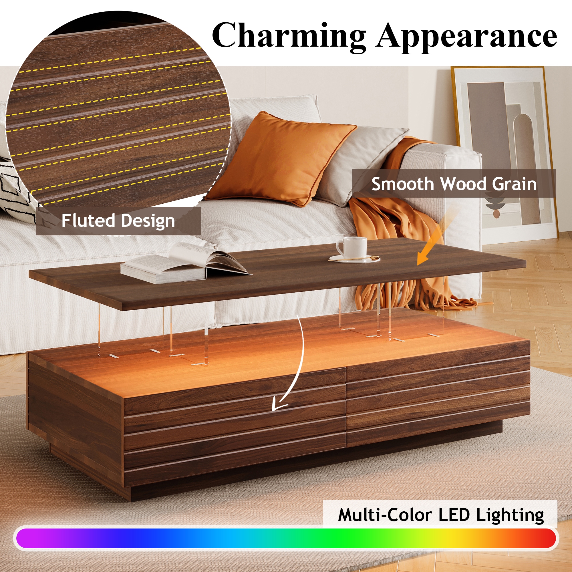 ModernLuxe L3P-N735P250962D Coffee-Tables - View #6
