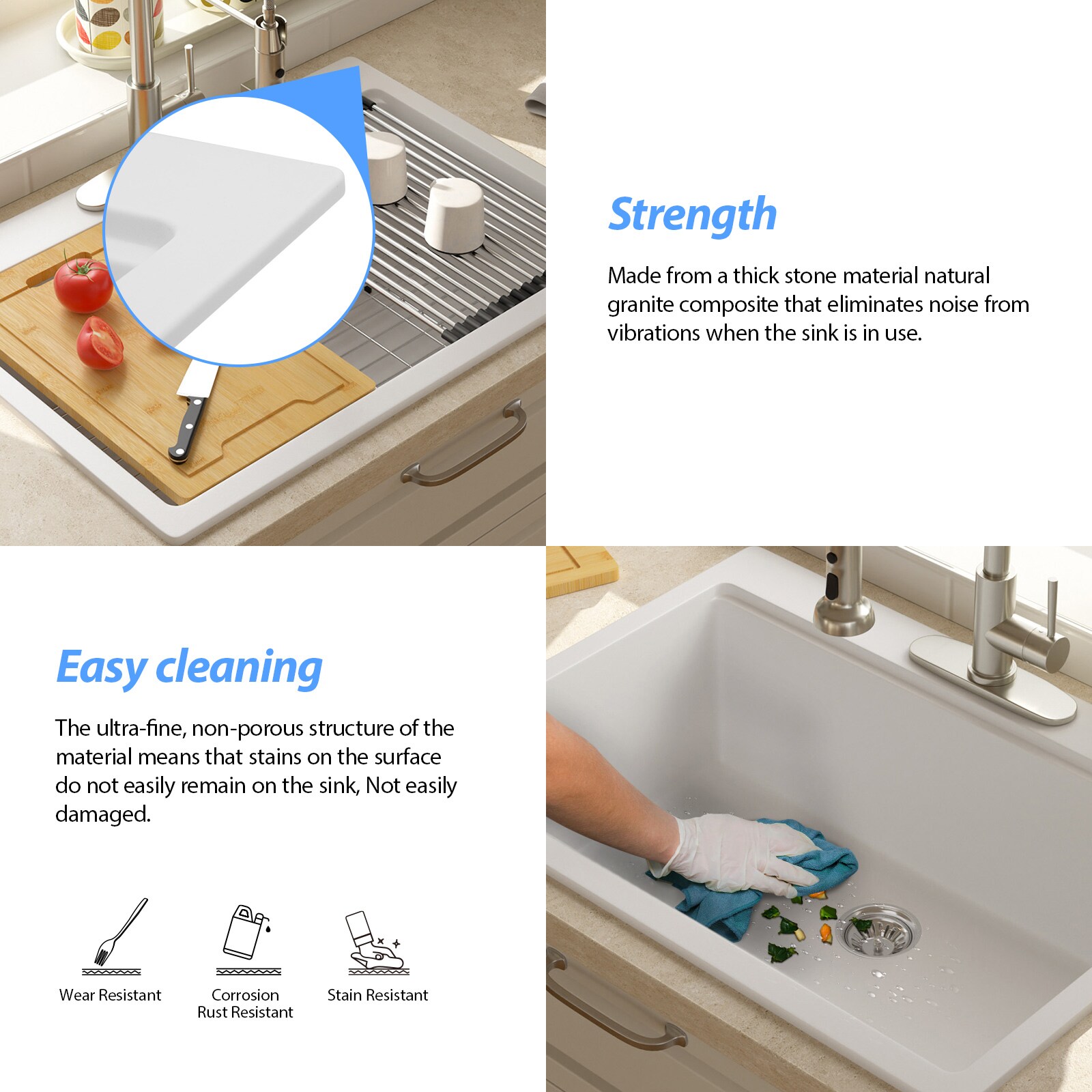 Lordear LD-SYSWHTS30 Kitchen-Sinks - View #5