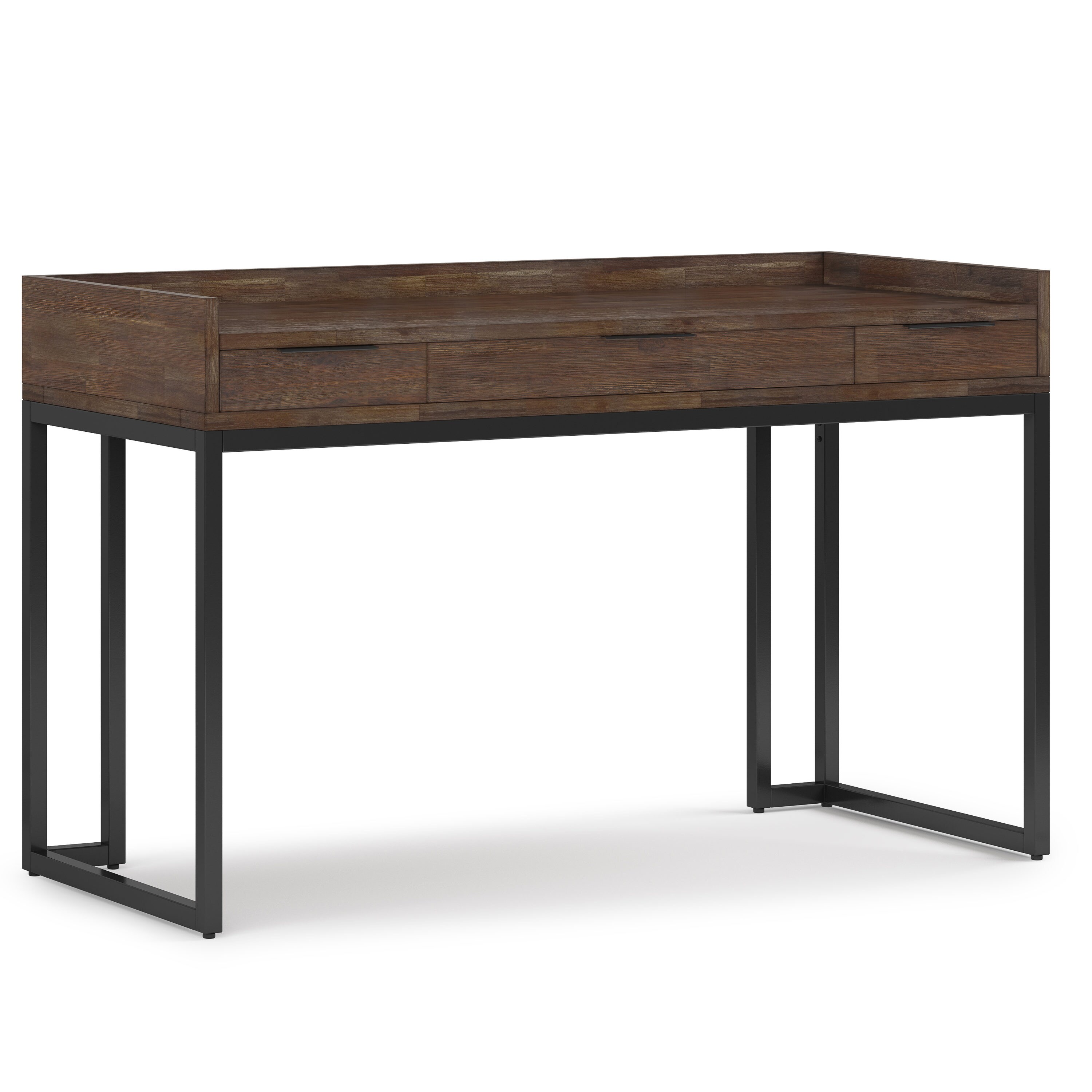 Simpli Home AXCMIL12-RNAB Milverton 54-in Brown Modern/Contemporary Computer Desk