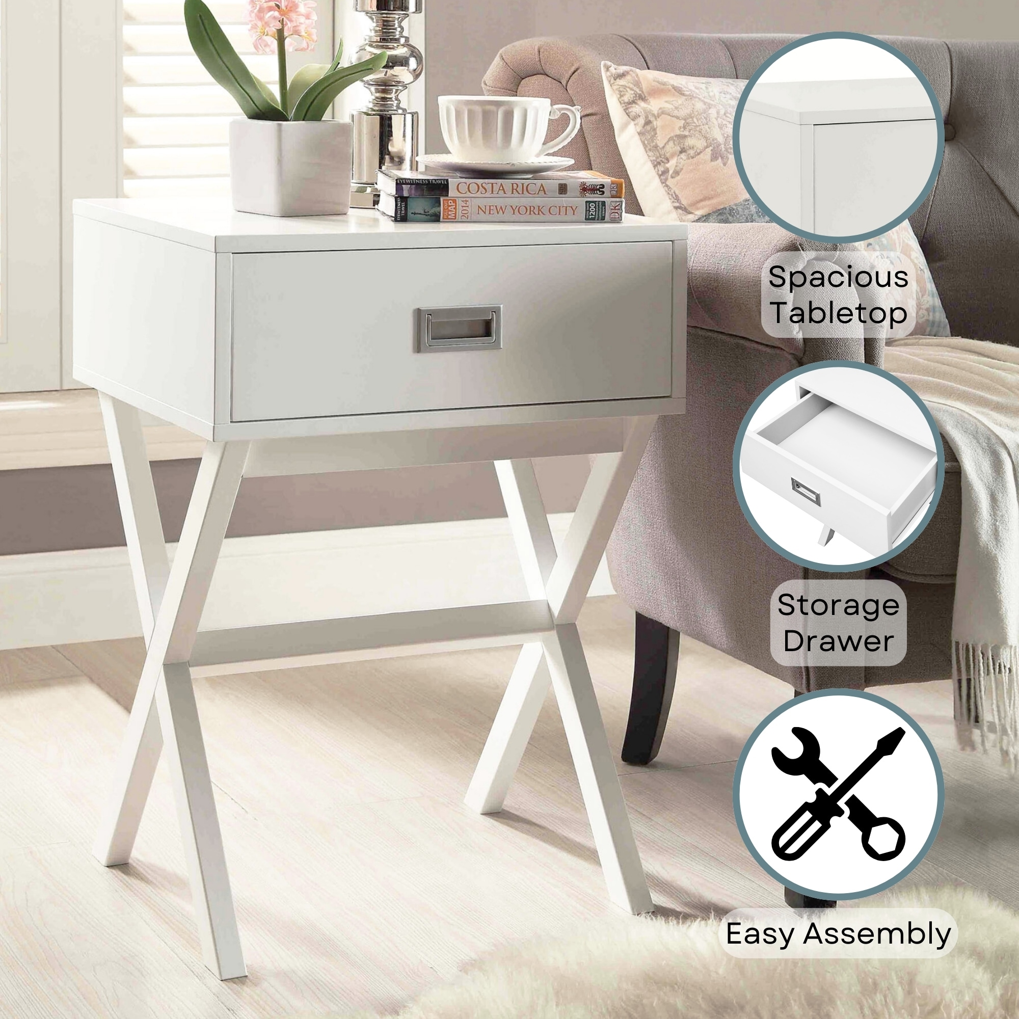 Convenience Concepts 203145W End-Tables - View #3