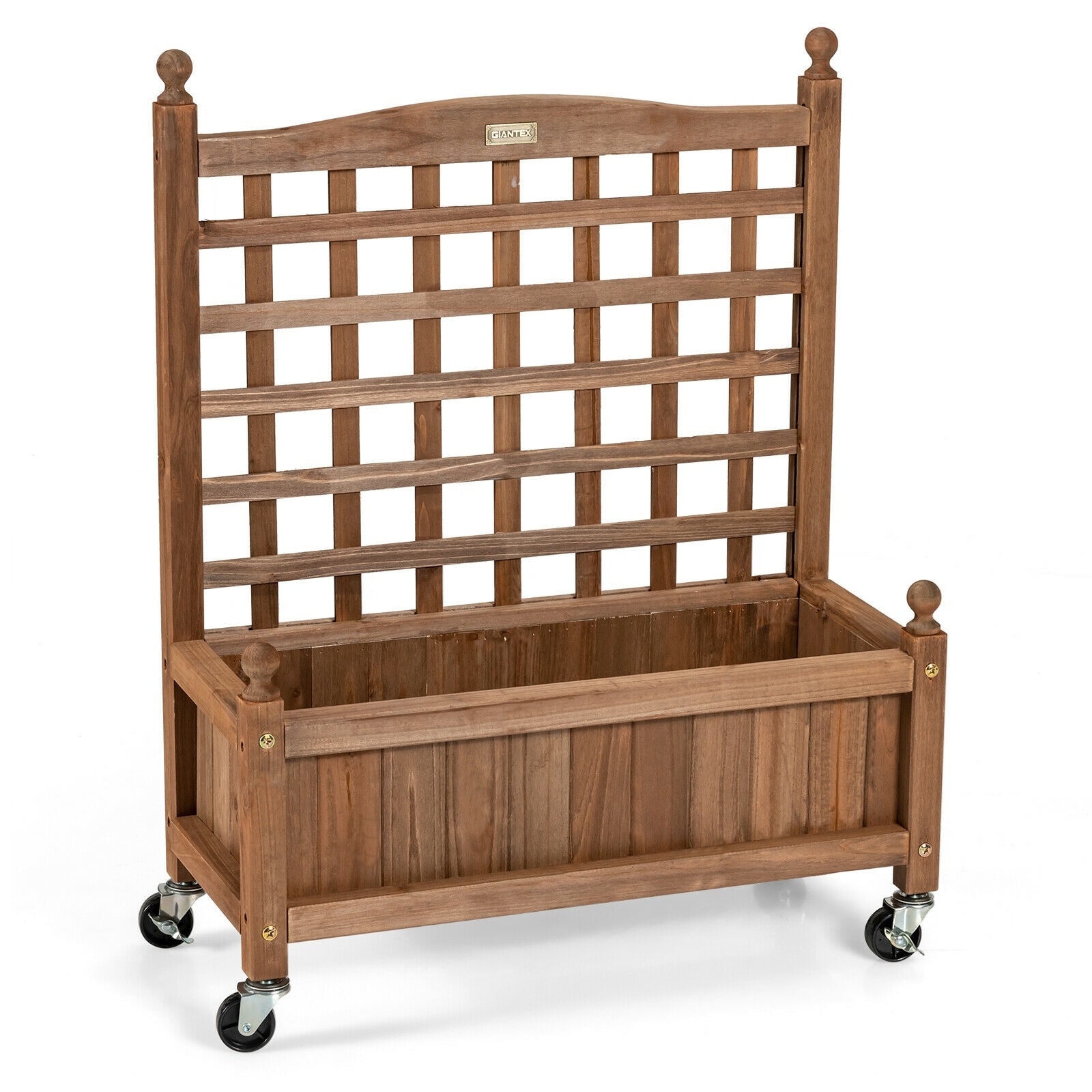 Ayelon Garden Trellises 11-in W x 32.5-in H Brown wood Garden Trellis For Climbing Plants For Cucumbers For Roses For Tomatoes