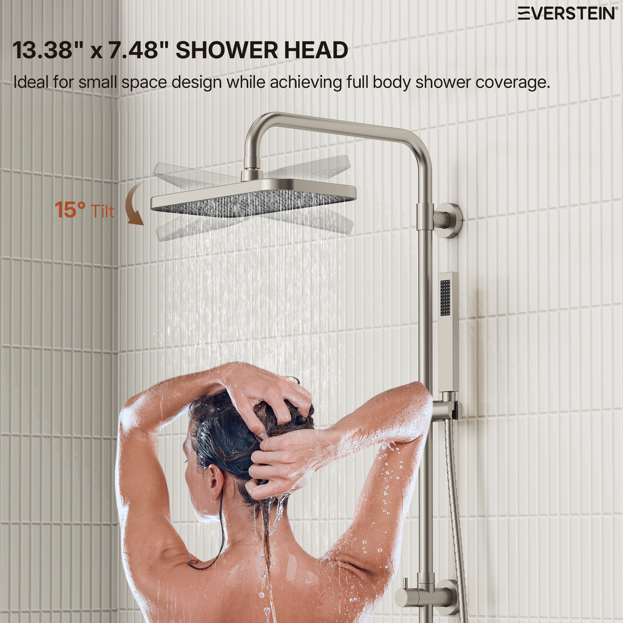 EVERSTEIN SFS-1329R-NK Showerhead-Bar-Panels - View #6