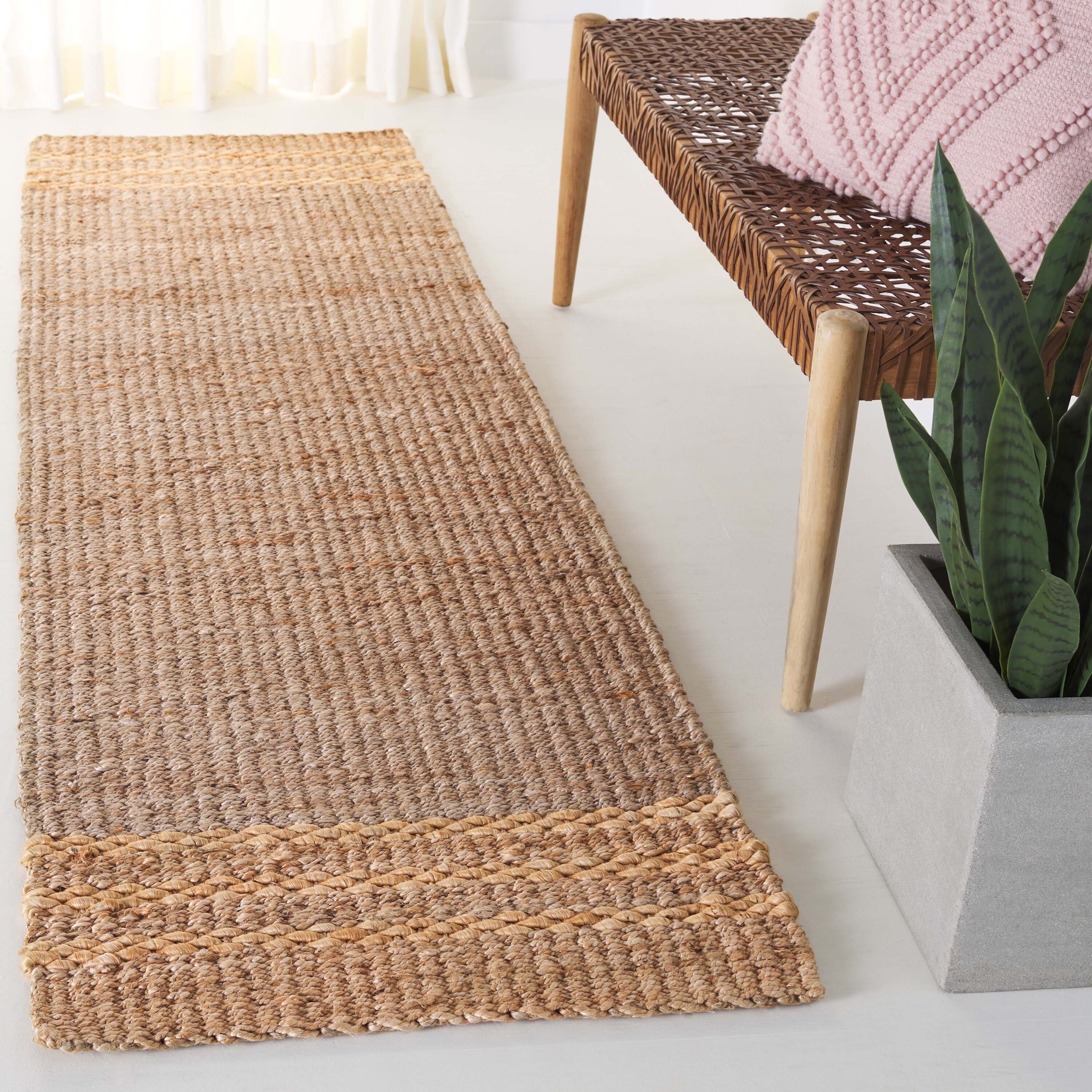  Natural Fiber 191 Natural Solid / Tonal 2ft-3in x 8ft Runner Rug