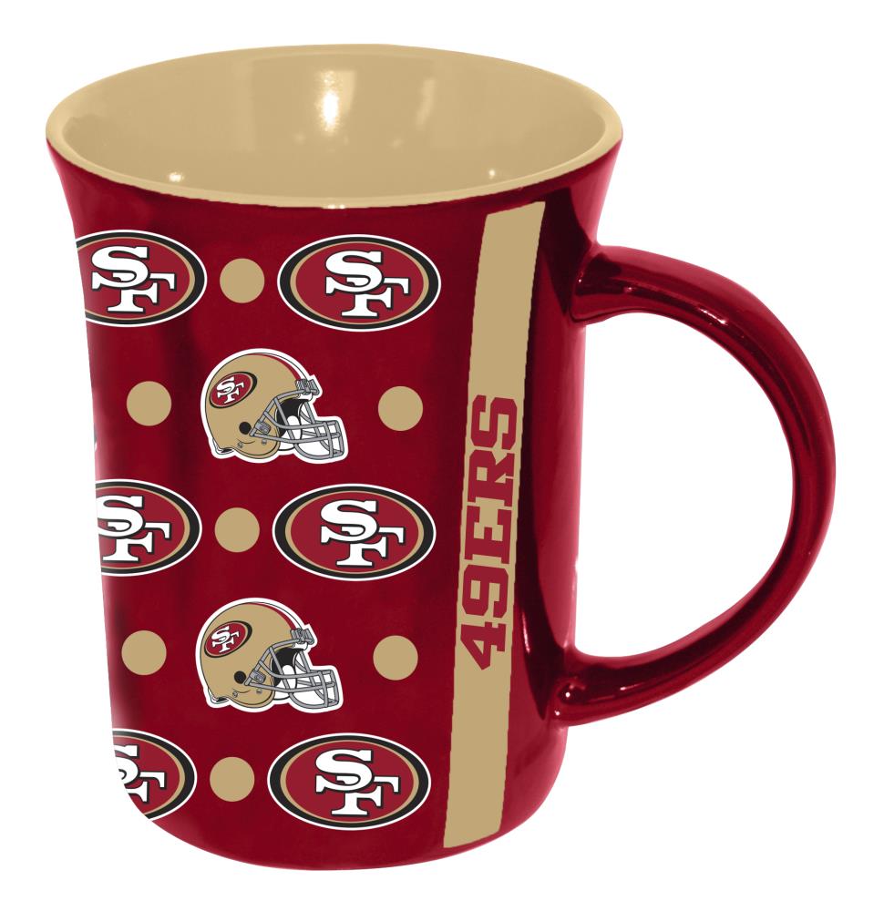 San Francisco 49ers Coffee Mug 17oz Ceramic 2 Piece Set with Gift Box -  Kitchen & Dining
