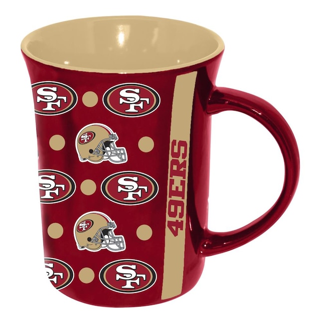 The Memory Company San Francisco 49ers 15-fl oz Ceramic Team Color Mug Set  of: 1 in the Drinkware department at