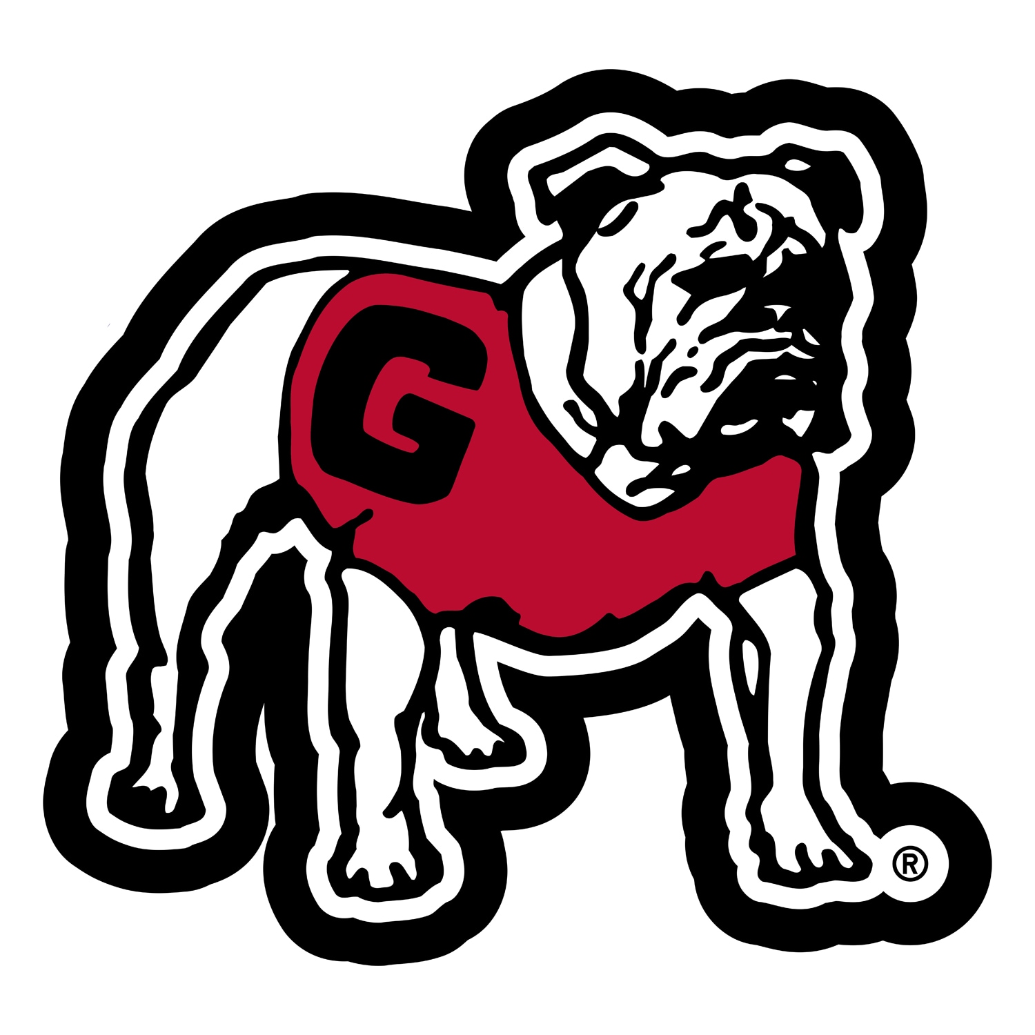 Evergreen 8LED914MASB Georgia Bulldogs 23-Inches W x 23-Inches H Acrylic Sports Wall Phrases Wall accent