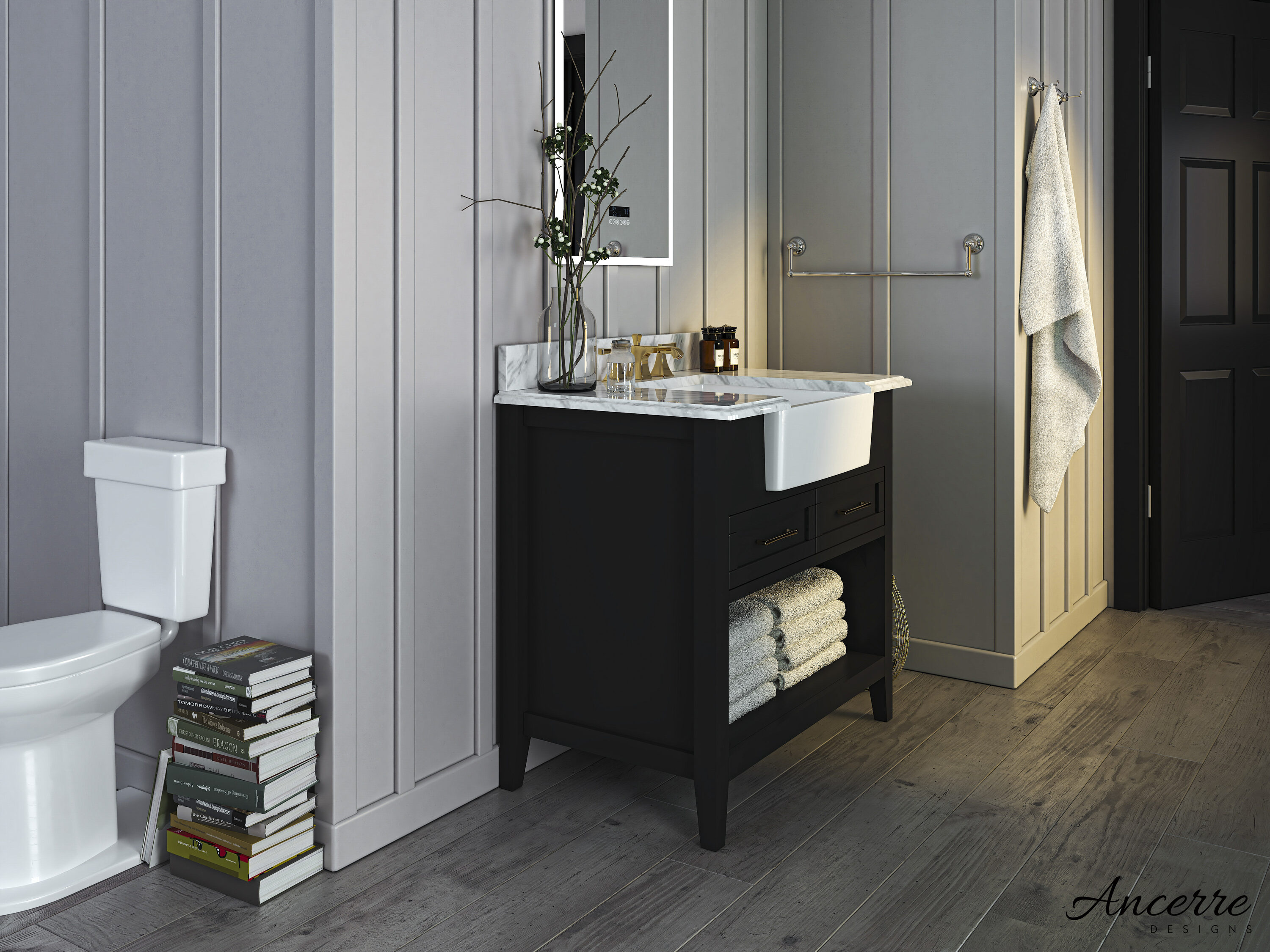 Ancerre Designs VTS-HAYLEY-36-BO-CW Bath-Vanity-Combo - View #10