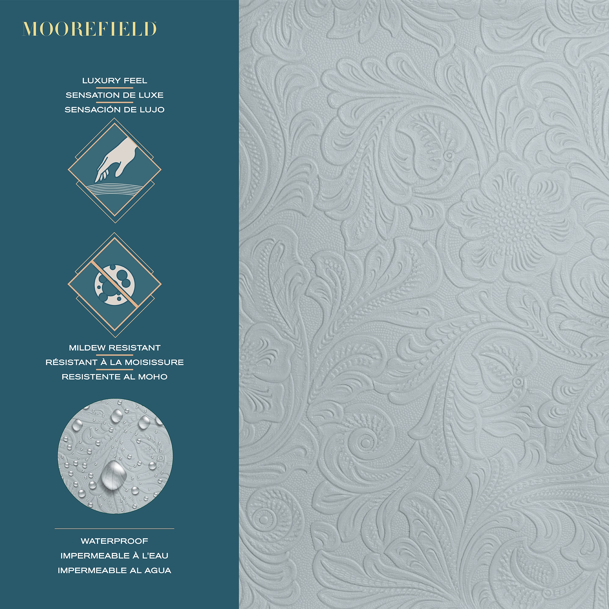 Moorefield LS422FCL Shower-Curtains-Liners - View #3