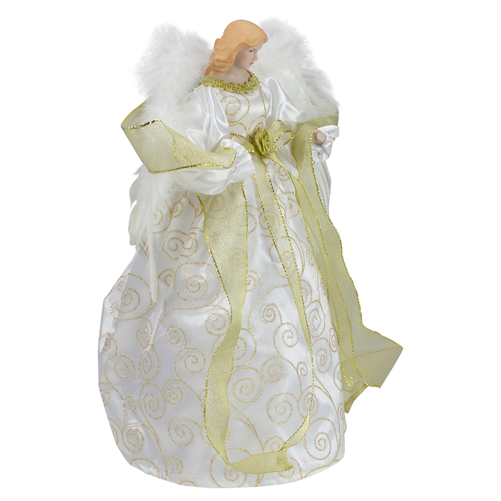 Northlight 18 Lighted White And Silver Angel In A Dress Christmas