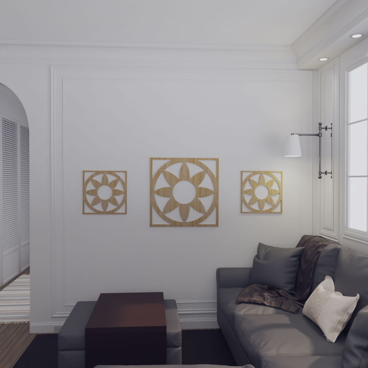 Ekena Millwork CMWP16X16X0250BLHI Ceiling-Medallions - View #15