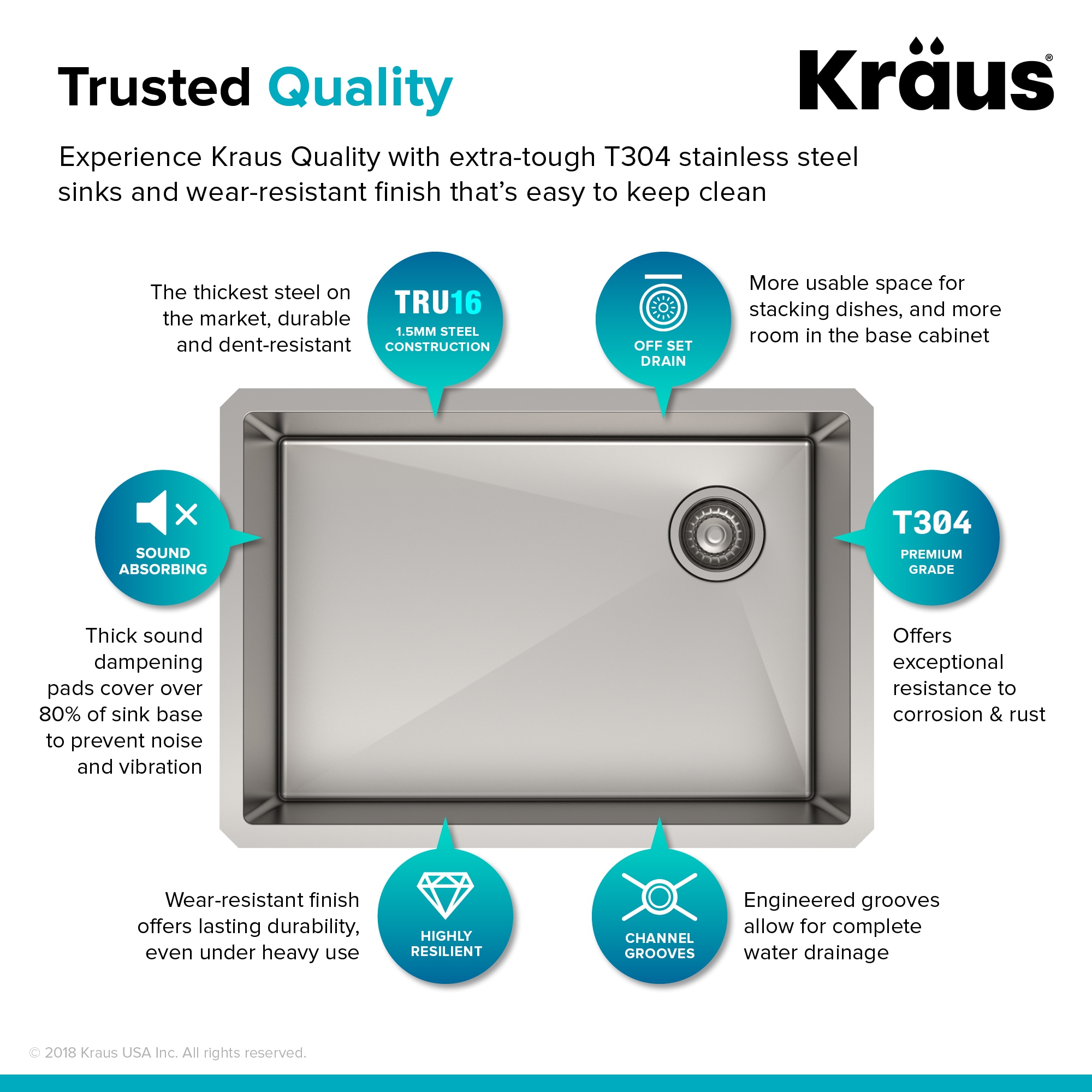 Kraus KHU110-27 Kitchen-Sinks - View #6