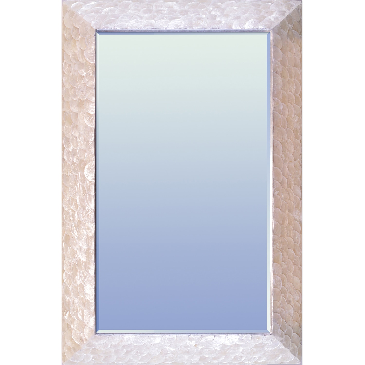 La Pastiche ORMMOP7763L3624 36-Inches W x 30.0-Inches H Rectangle Mother of Pearl Beveled Wall Mirror