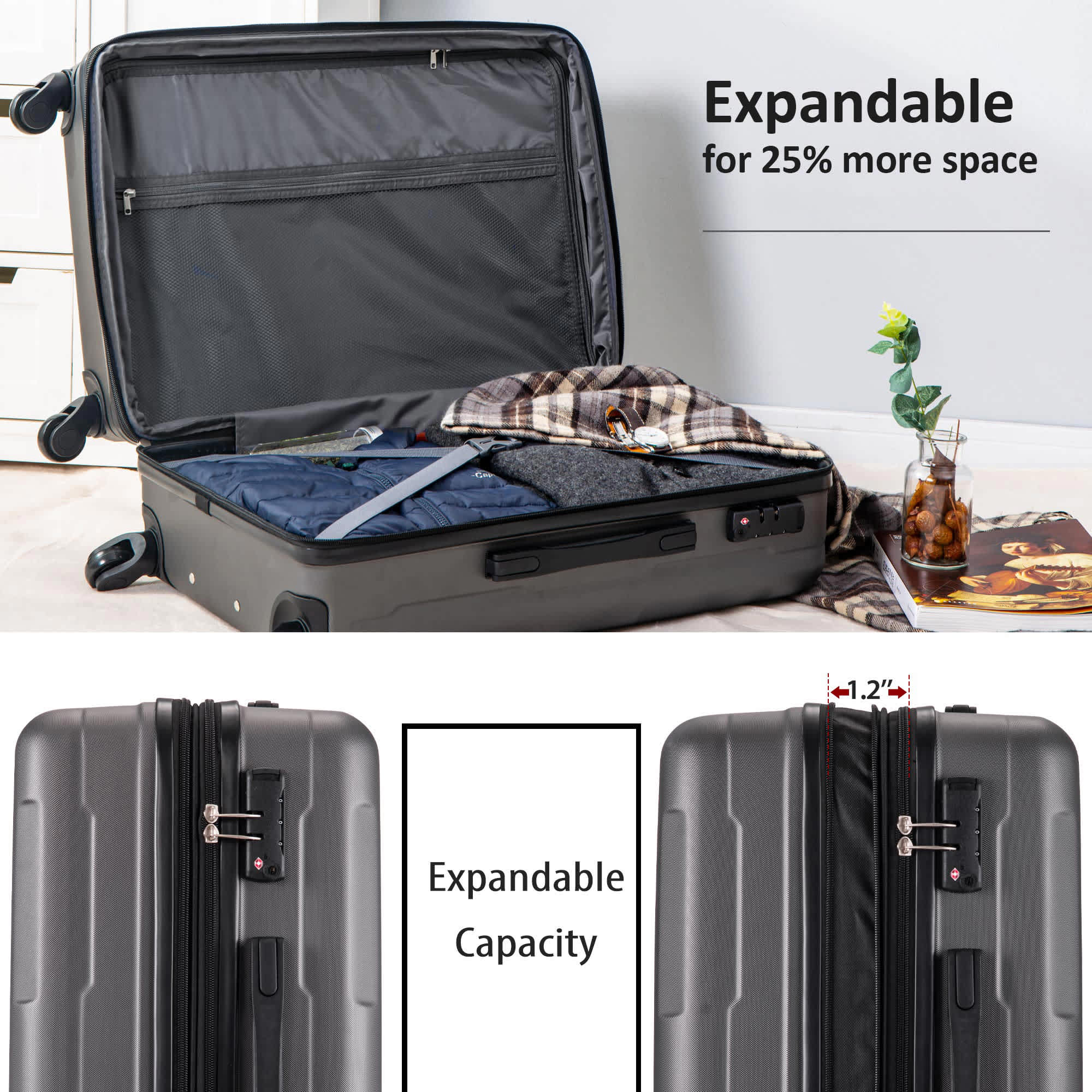 Qeetex GGL-FQGXX-R2736DKWD Luggage-And-Luggage-Sets - View #4
