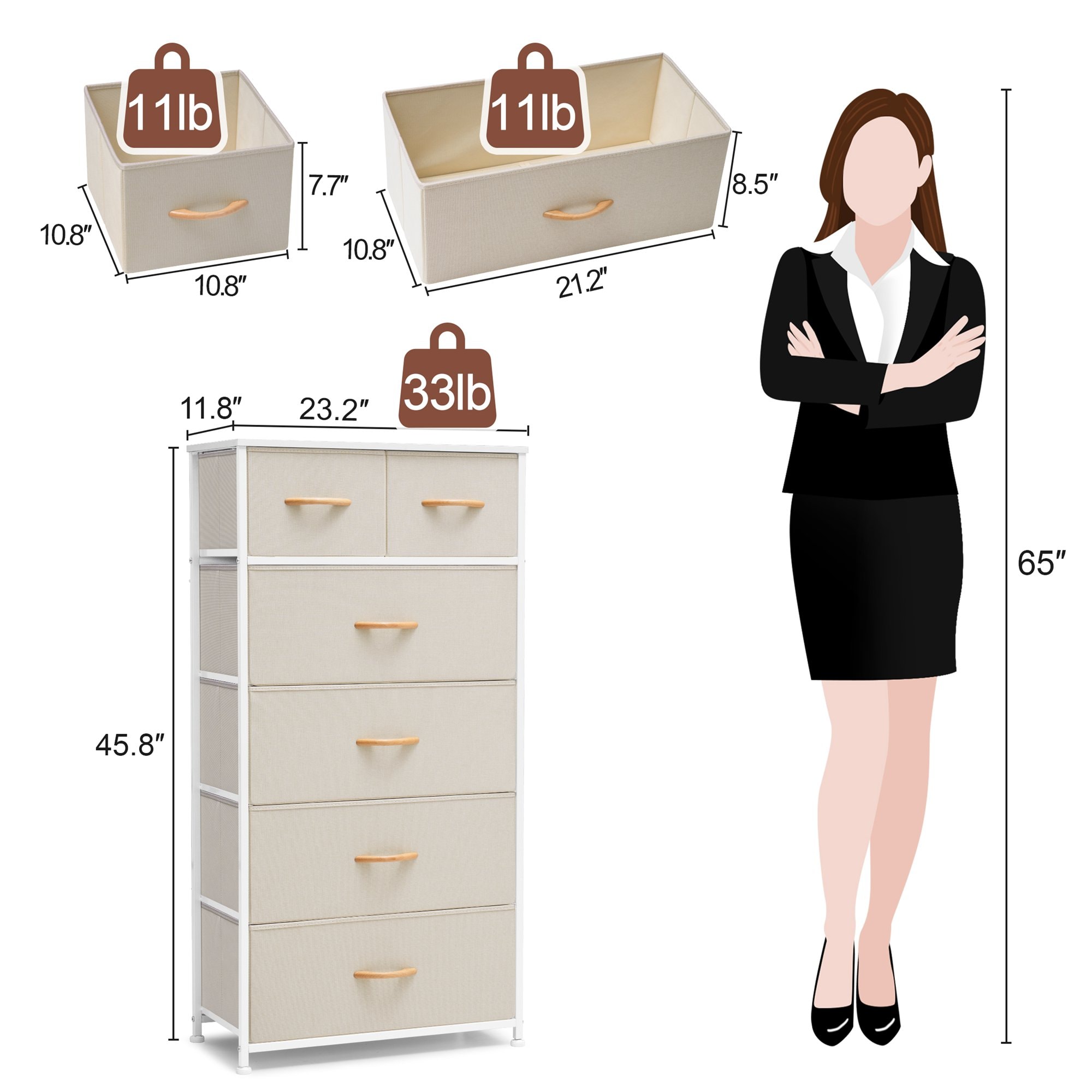 CloudFly CL-HD019BEI dressers - View #5