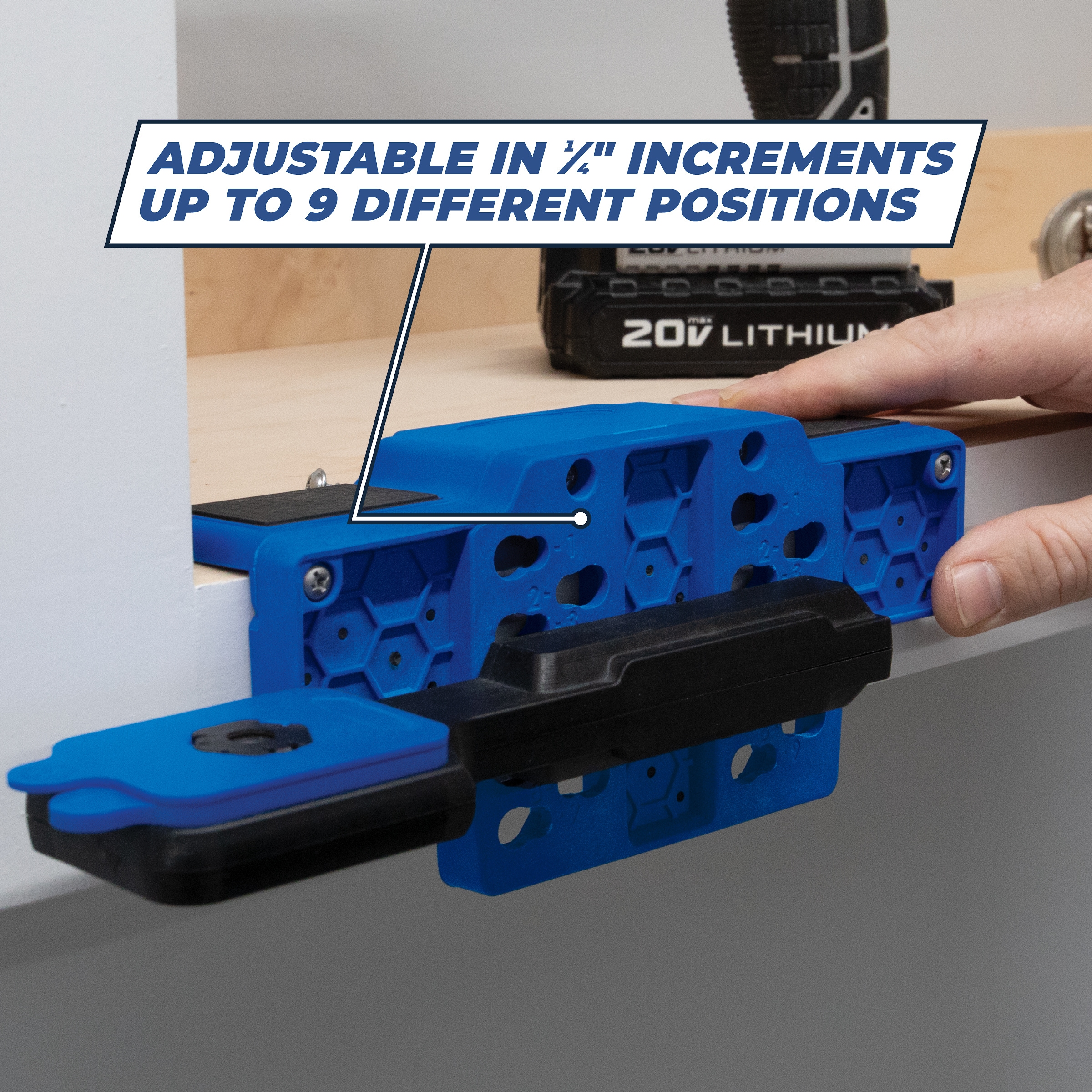 Kreg Cabinet Door Mounting Jig Easily Attach Hinges Position Doors   44778162 