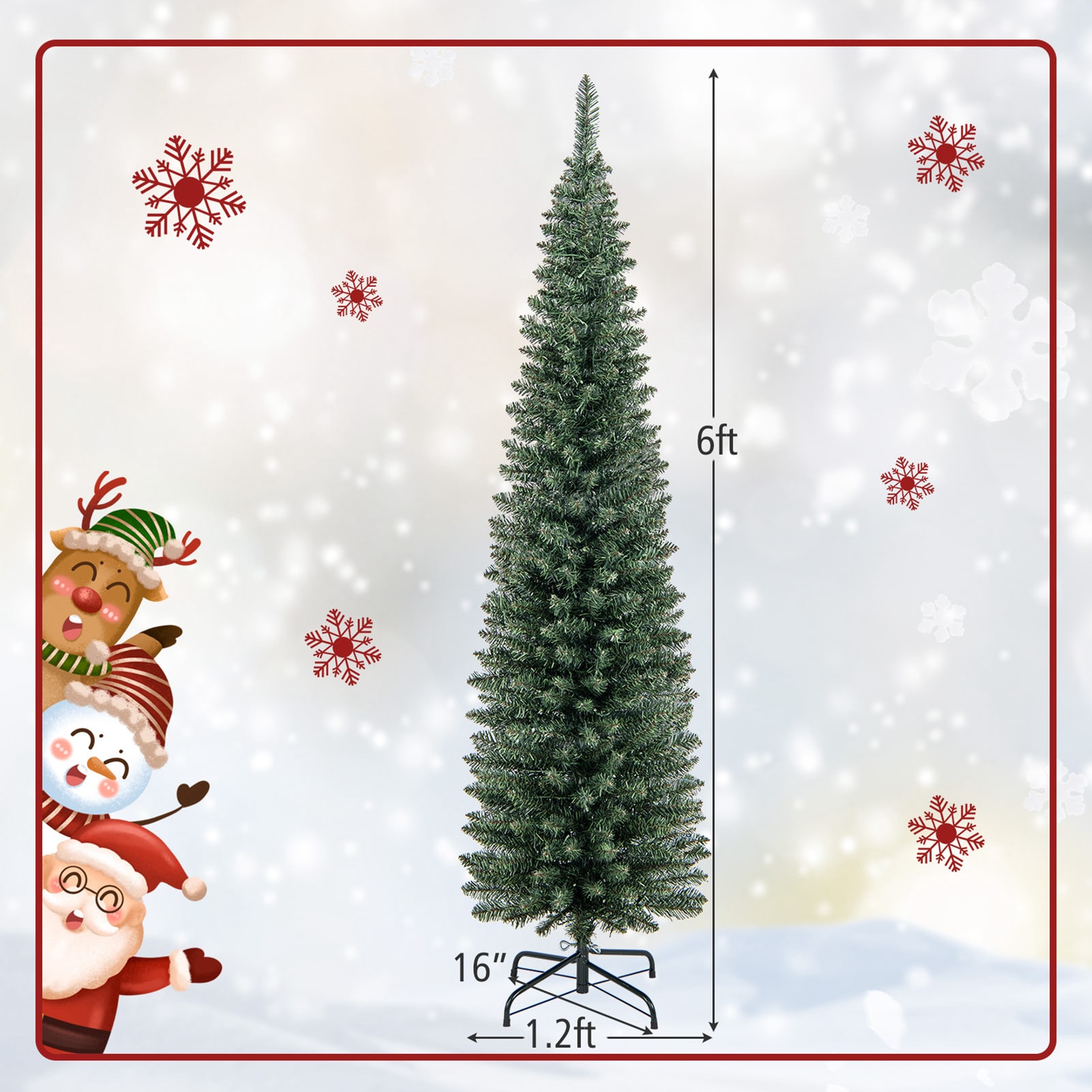 WELLFOR CM-HWY-22800 Artificial-Christmas-Trees - View #5