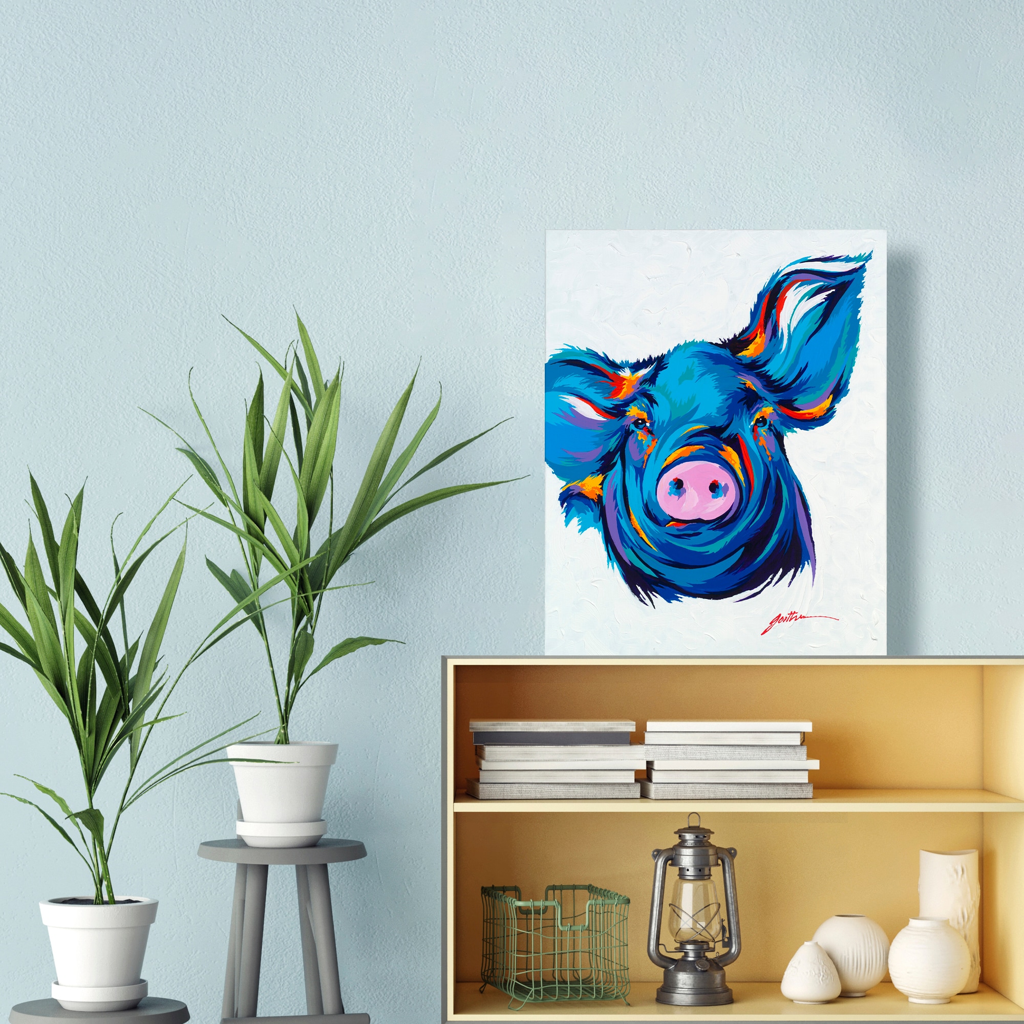 Somerset House Rowdy Fine Art Giclee Print On Gallery Wrap Canvas in ...