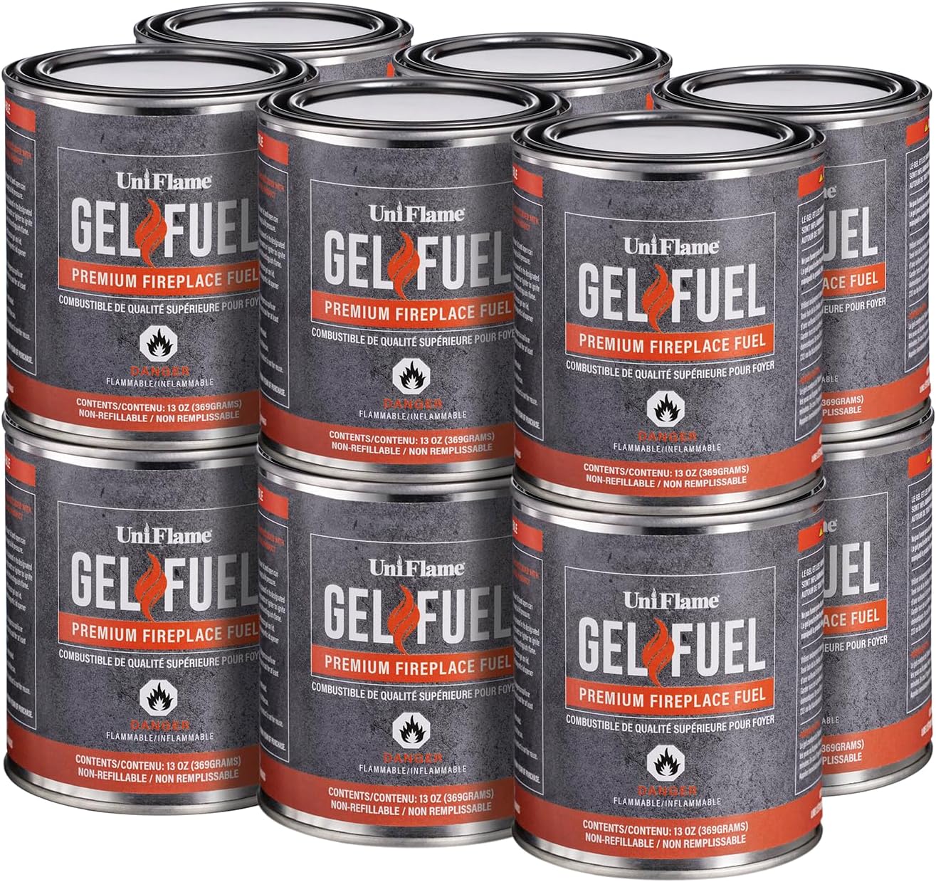 UniFlame C-50001CS 12 -Pack 13-oz. Solid gel fuel