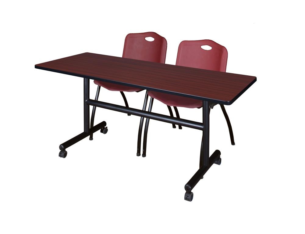 Regency MKFT6030MH47BY Training Brown 4-Person Training Table (60-in W x 29-in H)