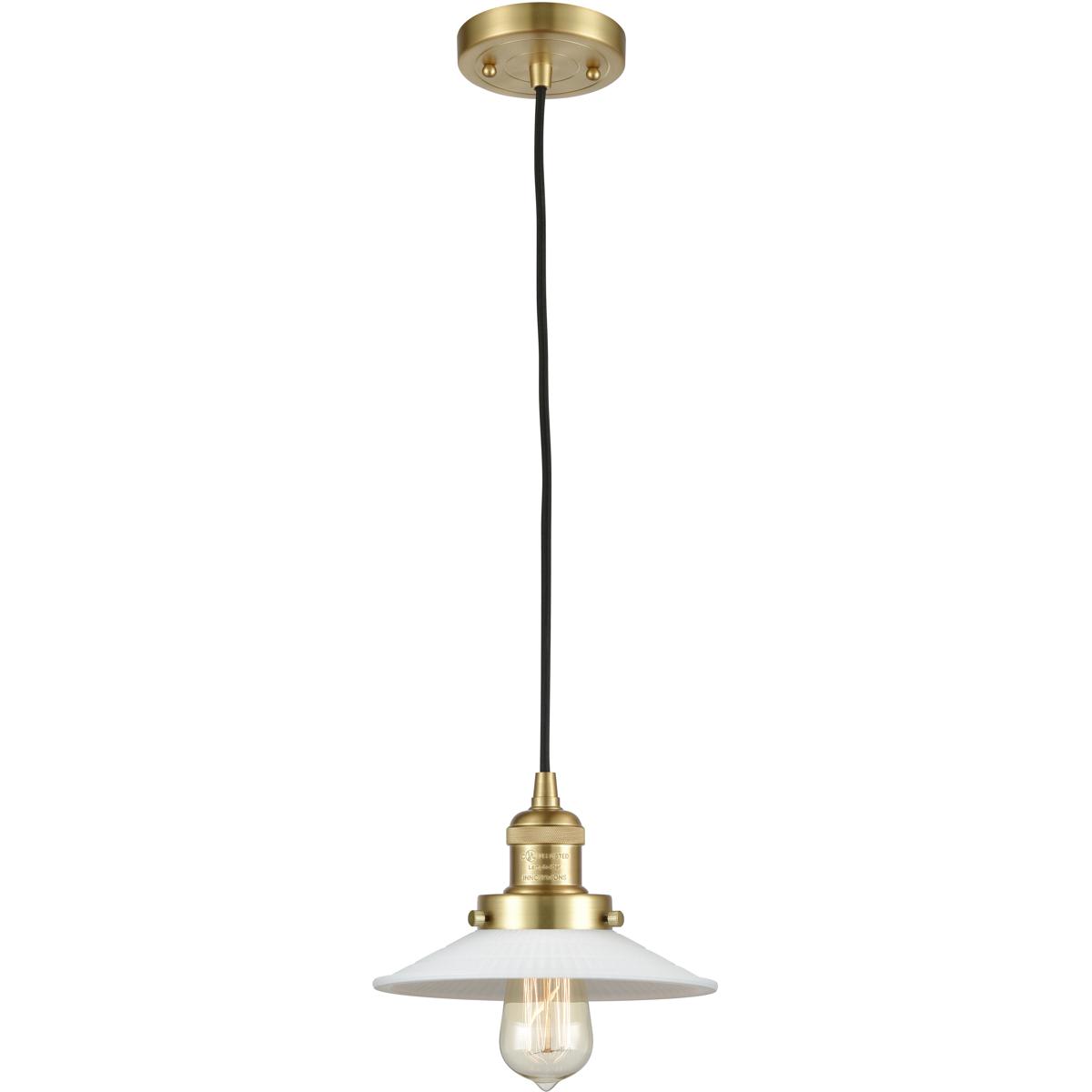 Innovations Lighting 1886042 201C-SG-G1 Franklin Restoration Halophane Mini Pendant