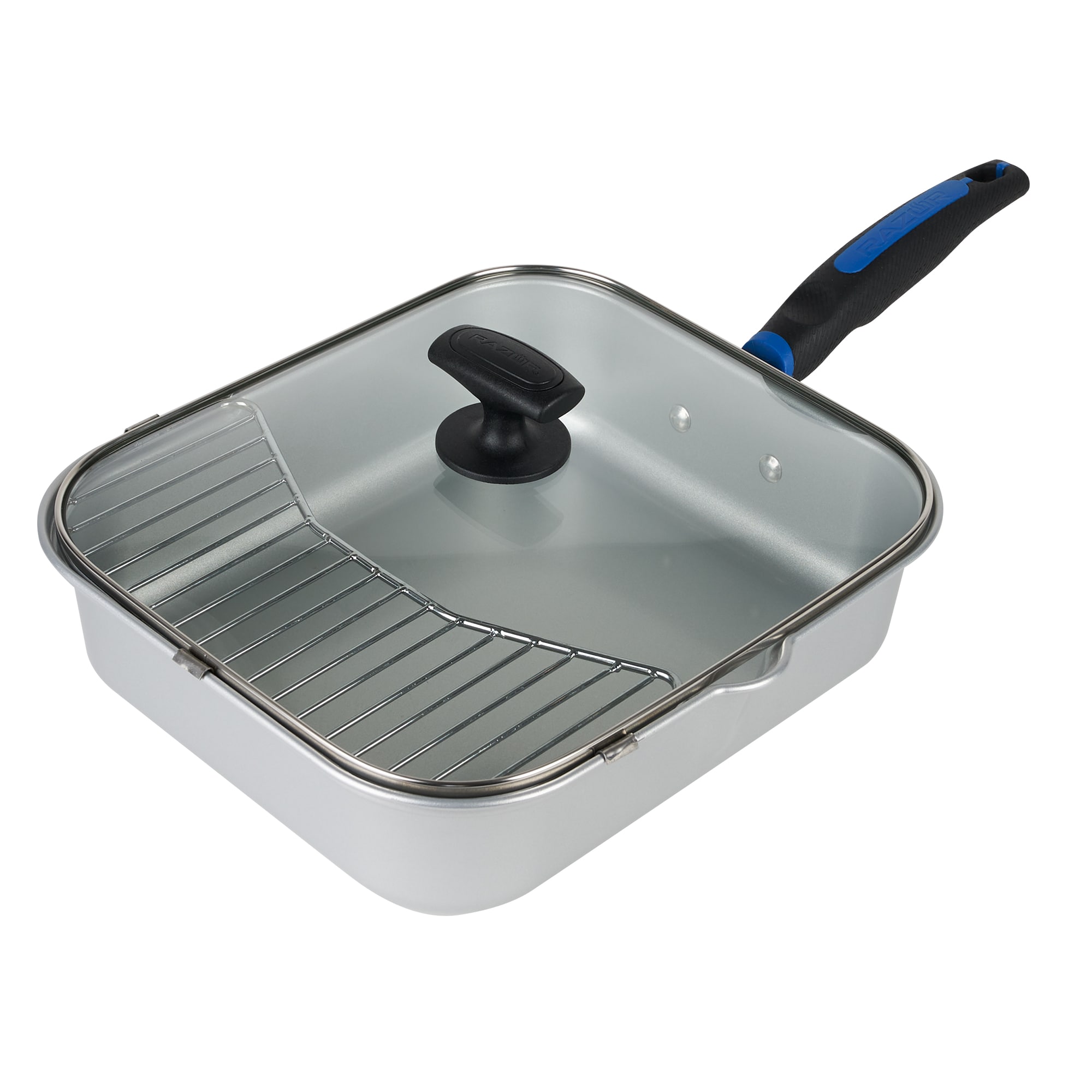 Nonstick Grilling 12 Skillet With Removable Handle, Nonstick Grilling Tray  Durable Grill Pans With Holes For Outdoor Grill Small And Big Topper Baske