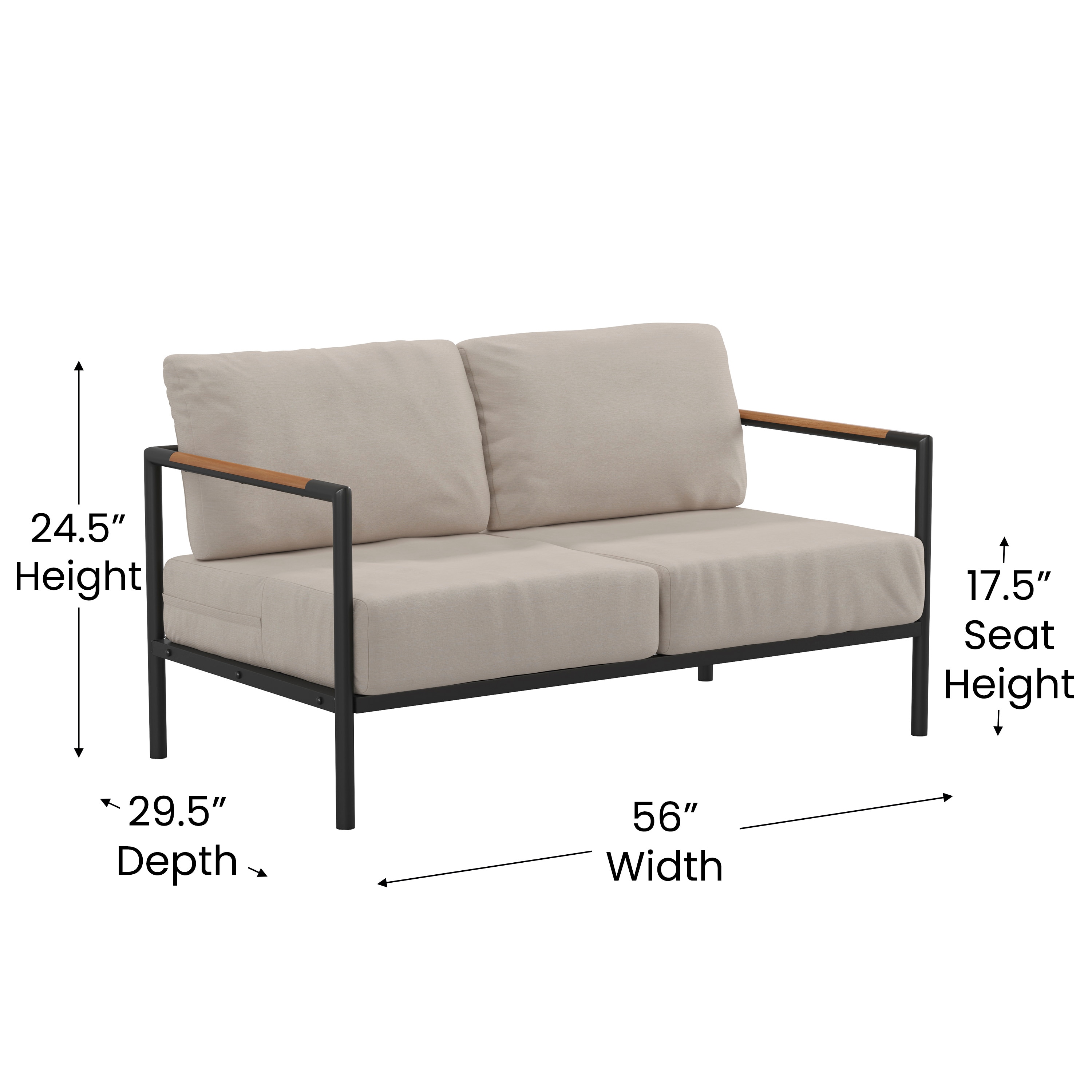 Flash Furniture 889142975441 Patio-Sofas-Daybeds - View #4